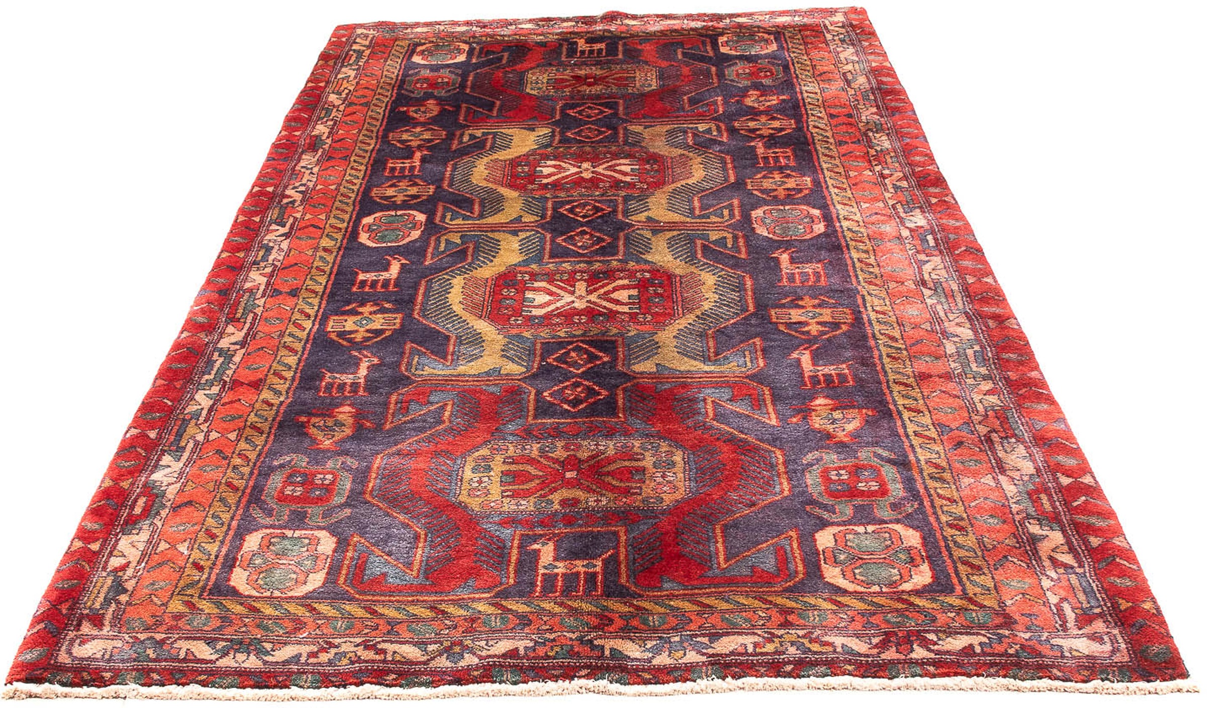 Image of morgenland Orientteppich »Perser - Nomadic - 298 x 148 cm - rot«, rechteckig, 10 mm Höhe, Wohnzimmer, Handgeknüpft, Einzelstück mit Zertifikat bei Ackermann Versand Schweiz
