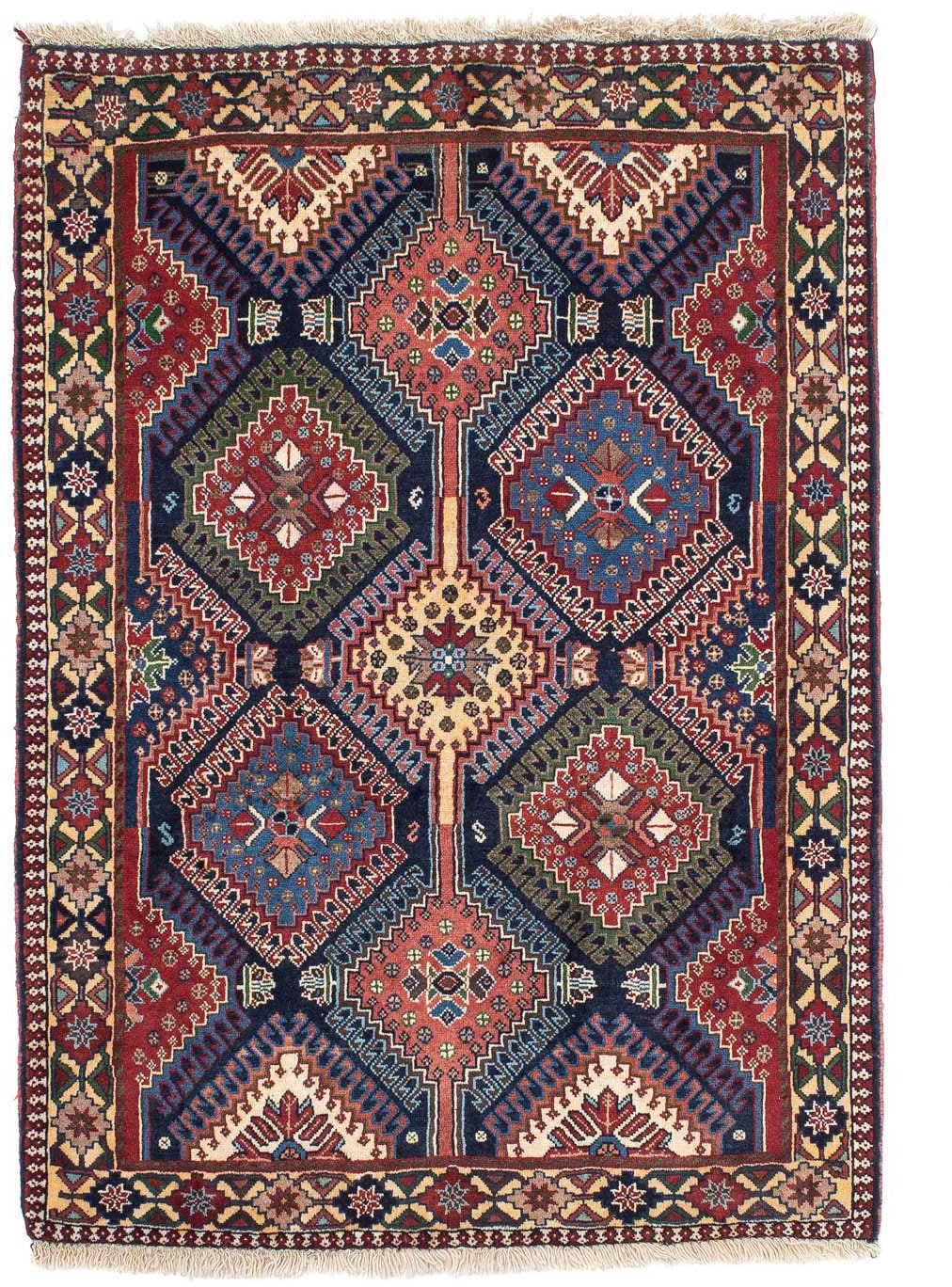 morgenland Hochflor-Läufer »Abadeh Medaillon Rosso chiaro 198 x 72 cm«, rechteckig, Handgeknüpft