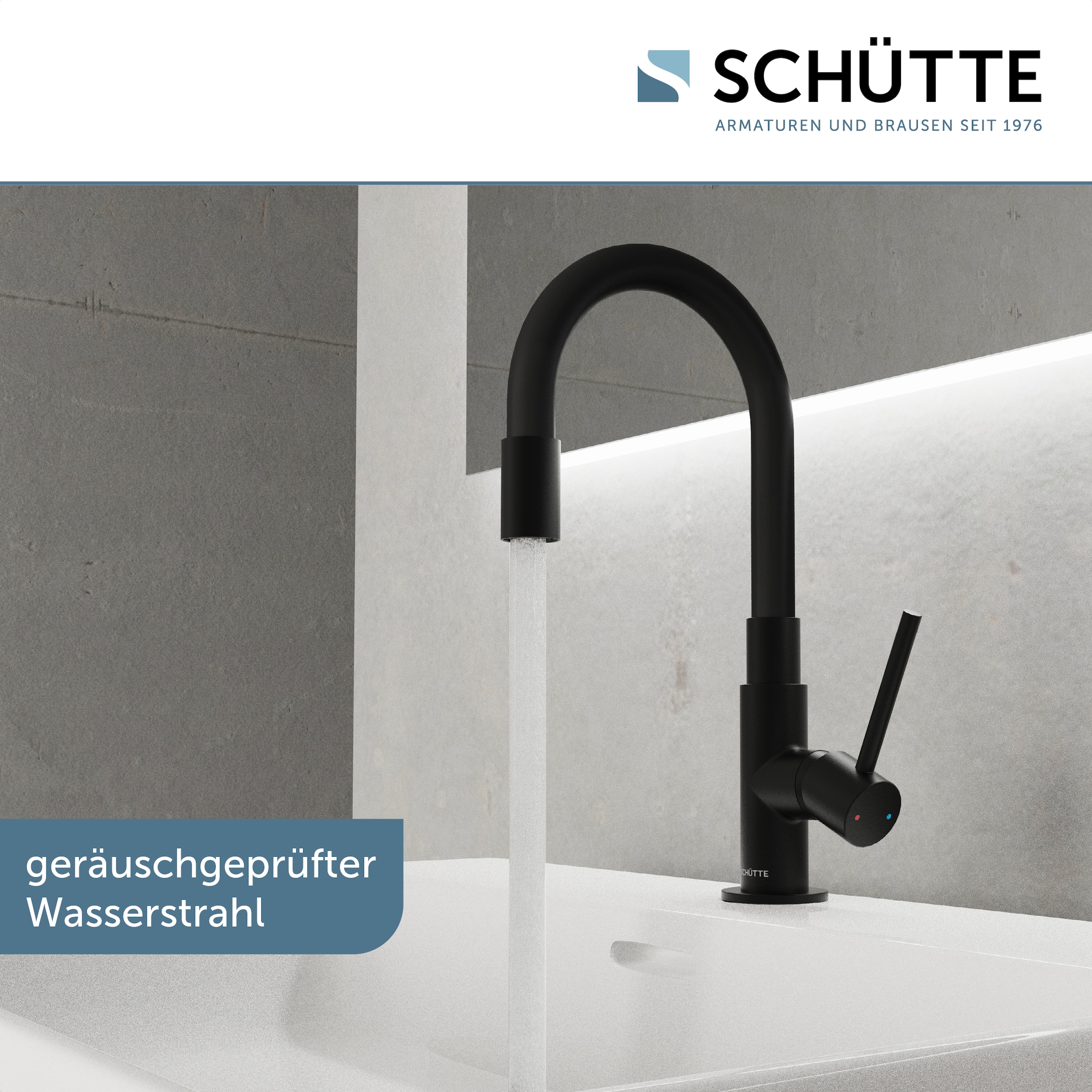 Schütte Robinet de lavabo »GLASGOW« robinetterie haute pression bain, robinet pivotant à 360°