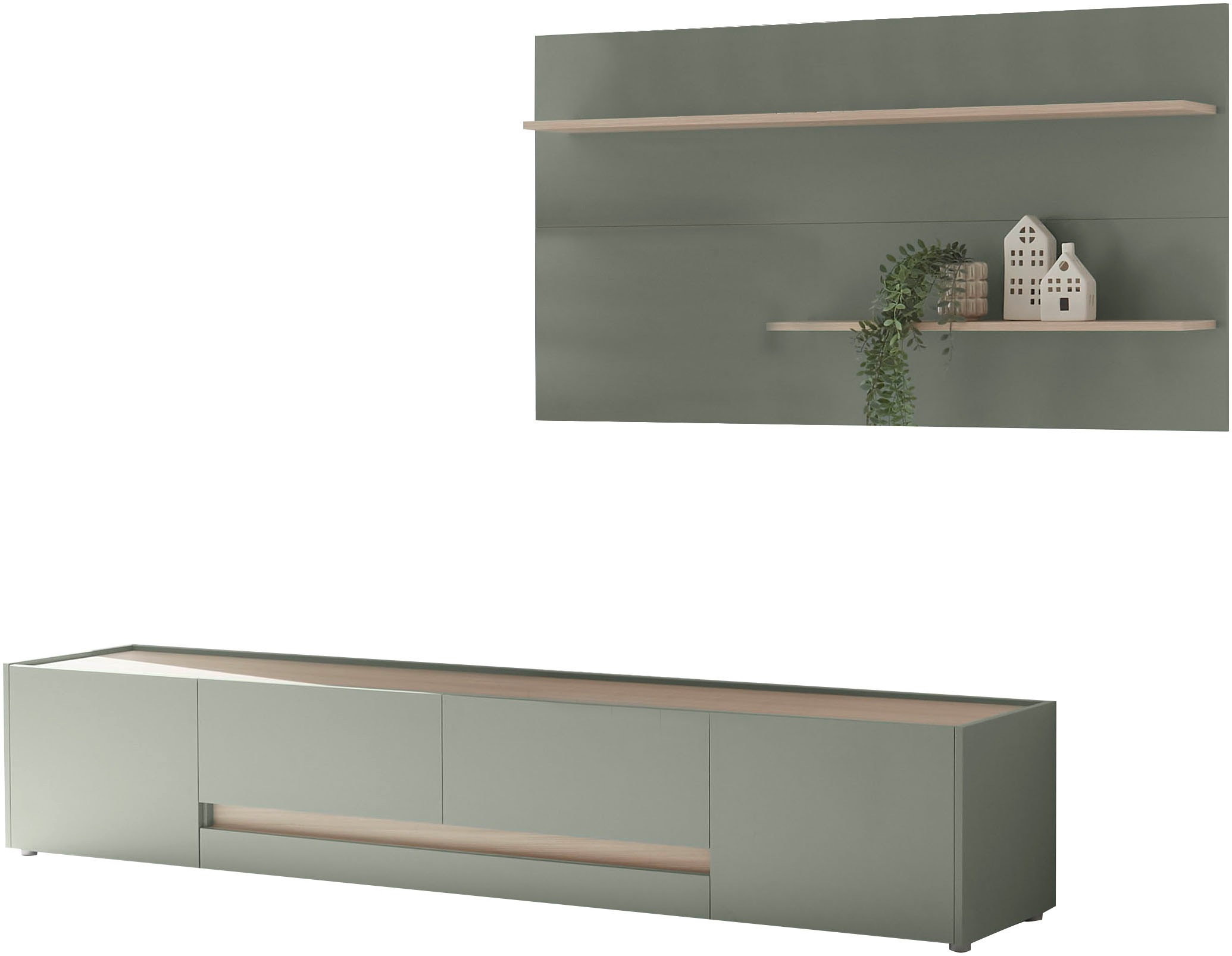 Home affaire Meuble mural »City/Giron, moderne Anbauwand, Komplettset in vielen Farben verfügbar« Set, 2 cuis tlg.