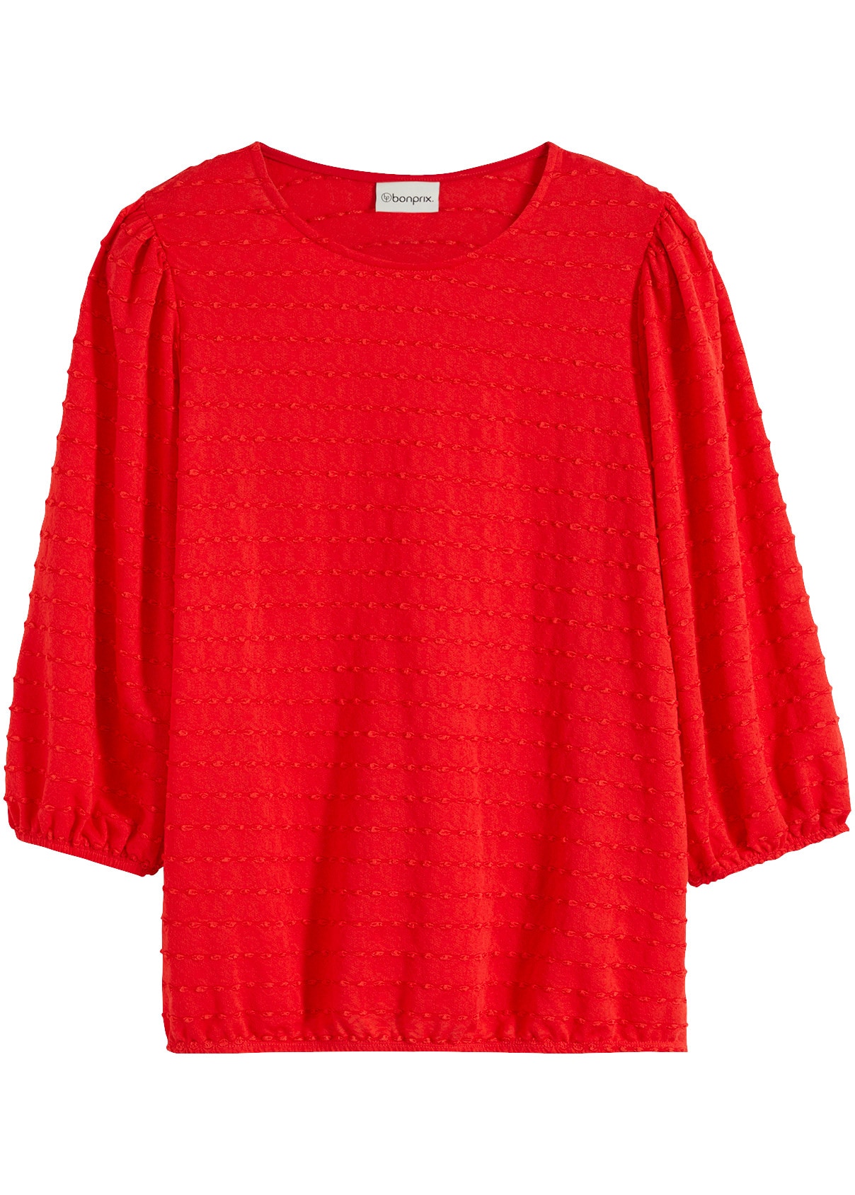 bonprix T-shirt tunique Oversize-Passform, ohne Kragen, aus Polyester, Viskose und Elasthan