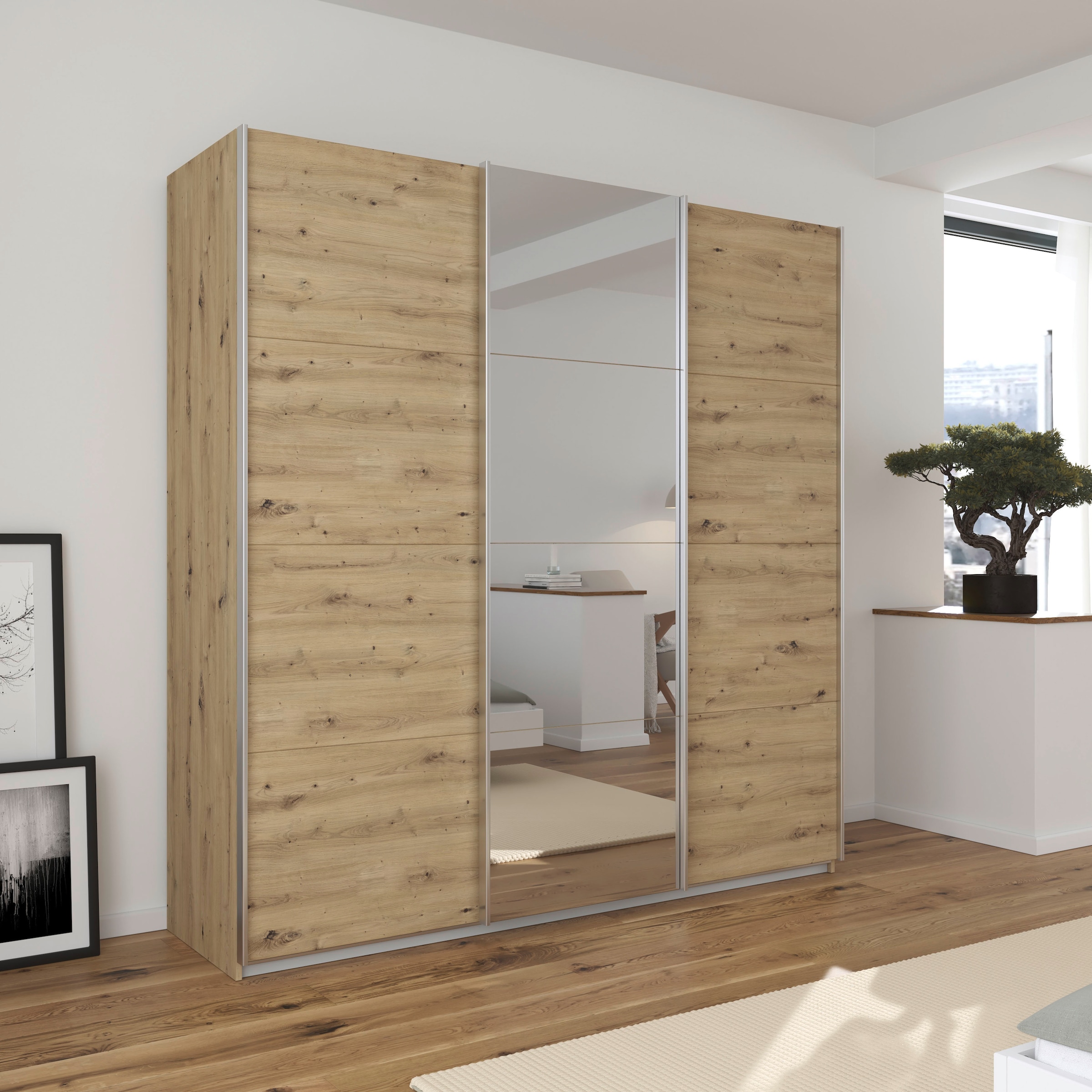 GOODproduct Kleiderschrank »Mehrzweckschrank Aktenschrank Möbel Mietswohnung Schlafzimmer TOMA« Breiten 203/271/315/360 cm, Höhen 210/229 cm,  inkl. Regaleinsatz sowie zusätzlichen Einlegeböden MADE IN GERMANY