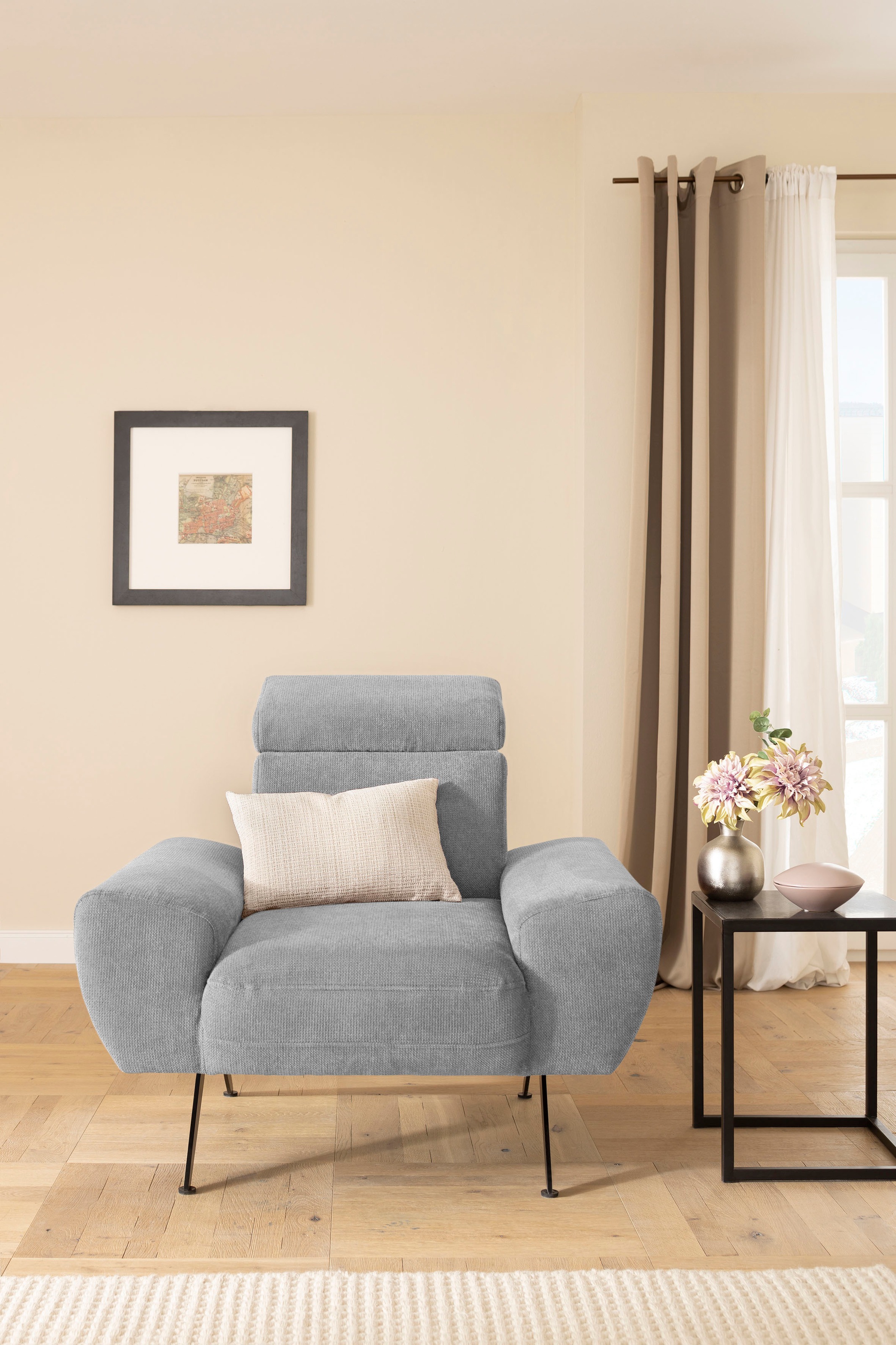 Image of DELAVITA Sessel »Cabarini«, Mit Kopfteilverstellung, B/T/H: 94/98/81 cm bei Ackermann Versand Schweiz