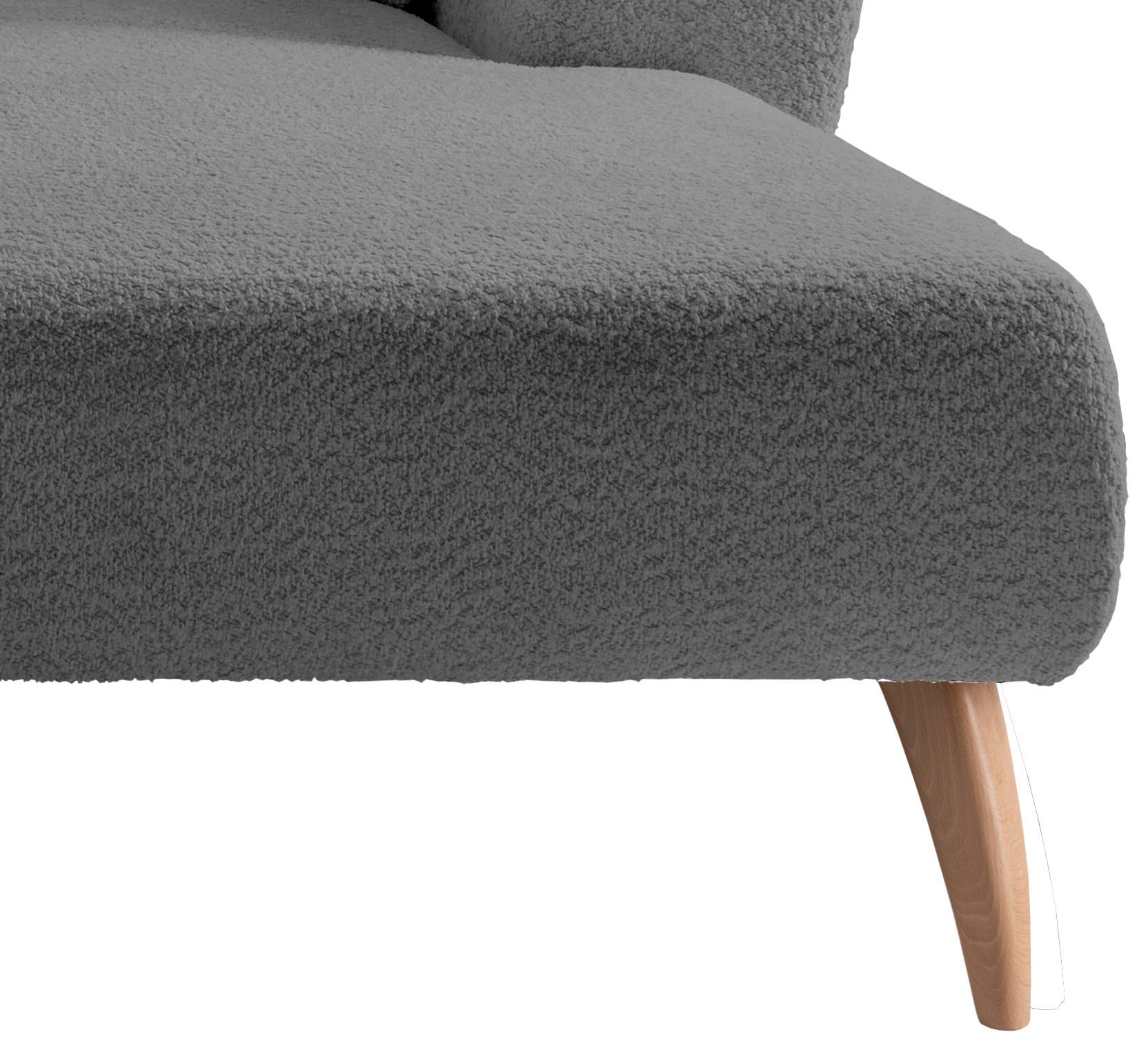 INOSIGN Ecksofa »Colori L-Form«, Holzfussfarbe wählbar, inkl. 4x Zierkissen