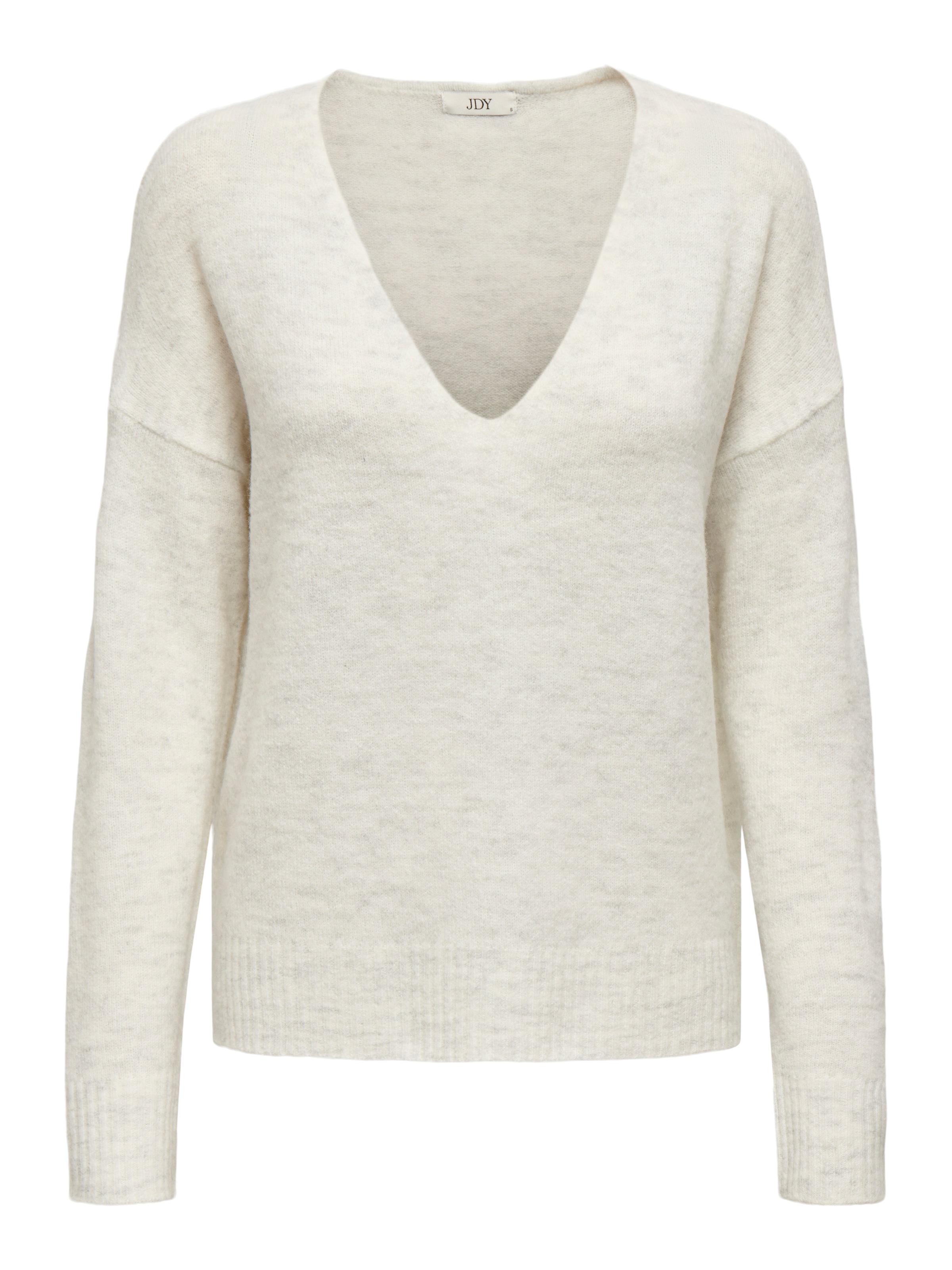 JDY V-Ausschnitt-Pullover »JDYELANORA L/S V-NECK PULLO. KNT NOOS«, mit leicht überschnittenen Schultern