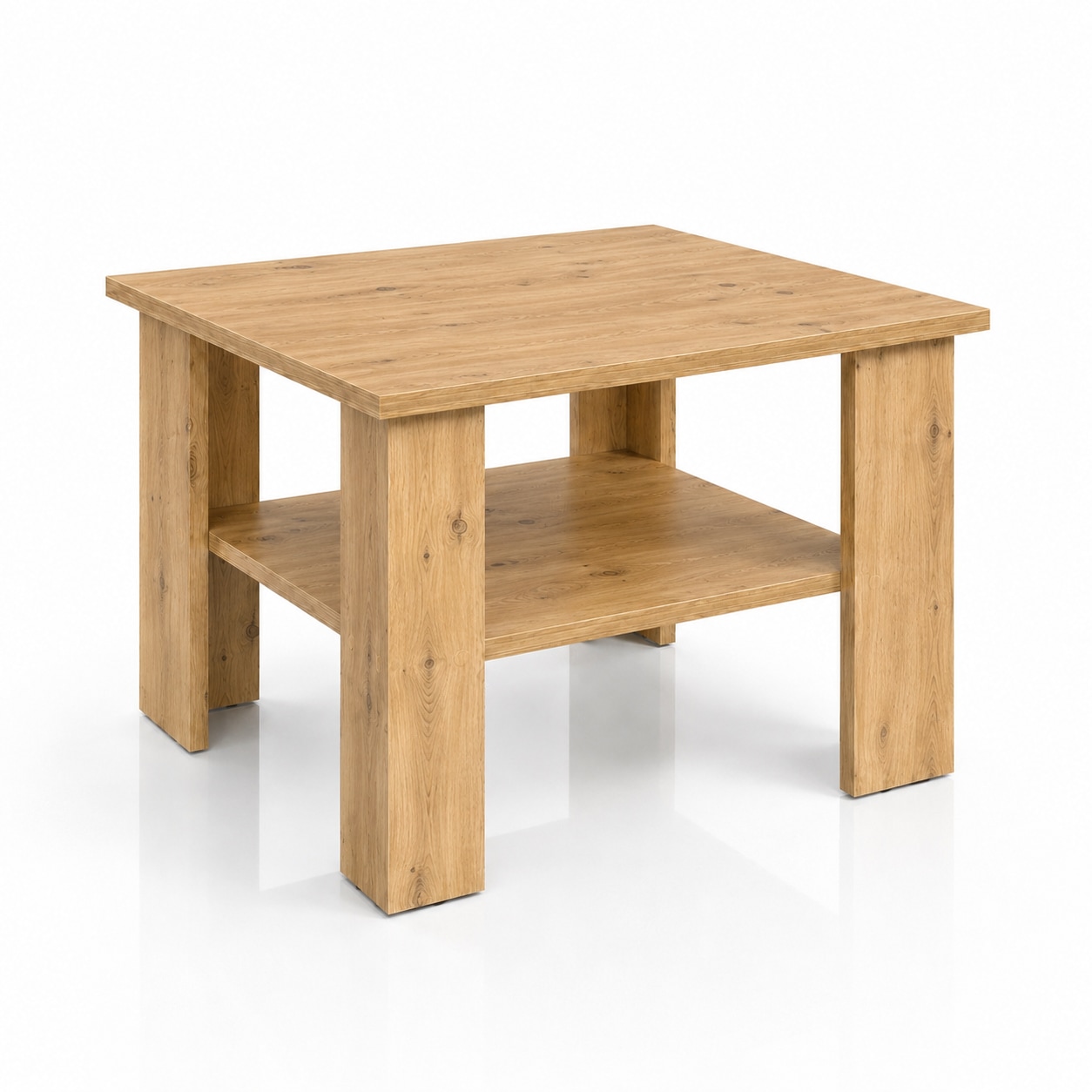 GOODproduct Couchtisch »CT 2 Wohnzimmertisch, Sofatisch, Beistelltisch, Kaffeetisch« Mit Ablage, quadratisch/rechteckig, weiss Hochglanz oder Artisan-Dekor