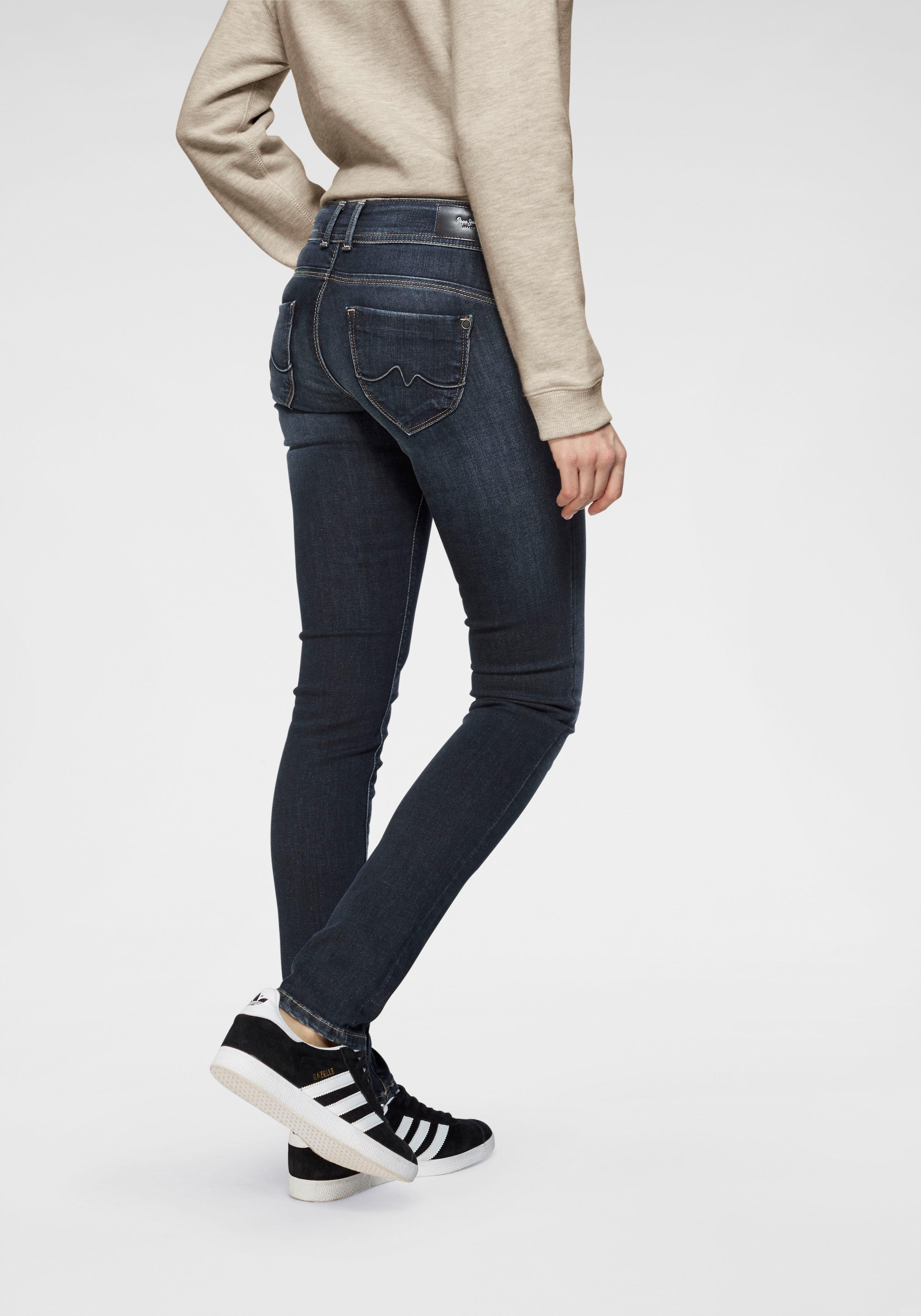 versandkostenfrei mit kaufen 1-Knopf Slim-fit-Jeans Jeans Bund »NEW Reissverschlusstasche und BROOKE«, Pepe ♕