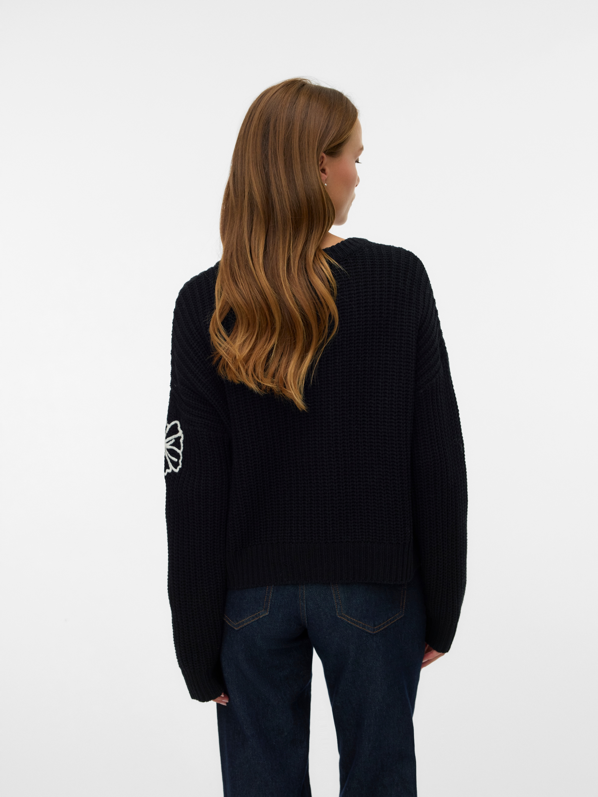 Vero Moda Pull à col rond »VMLAURA LS O-NECK PULLOVER BOO«