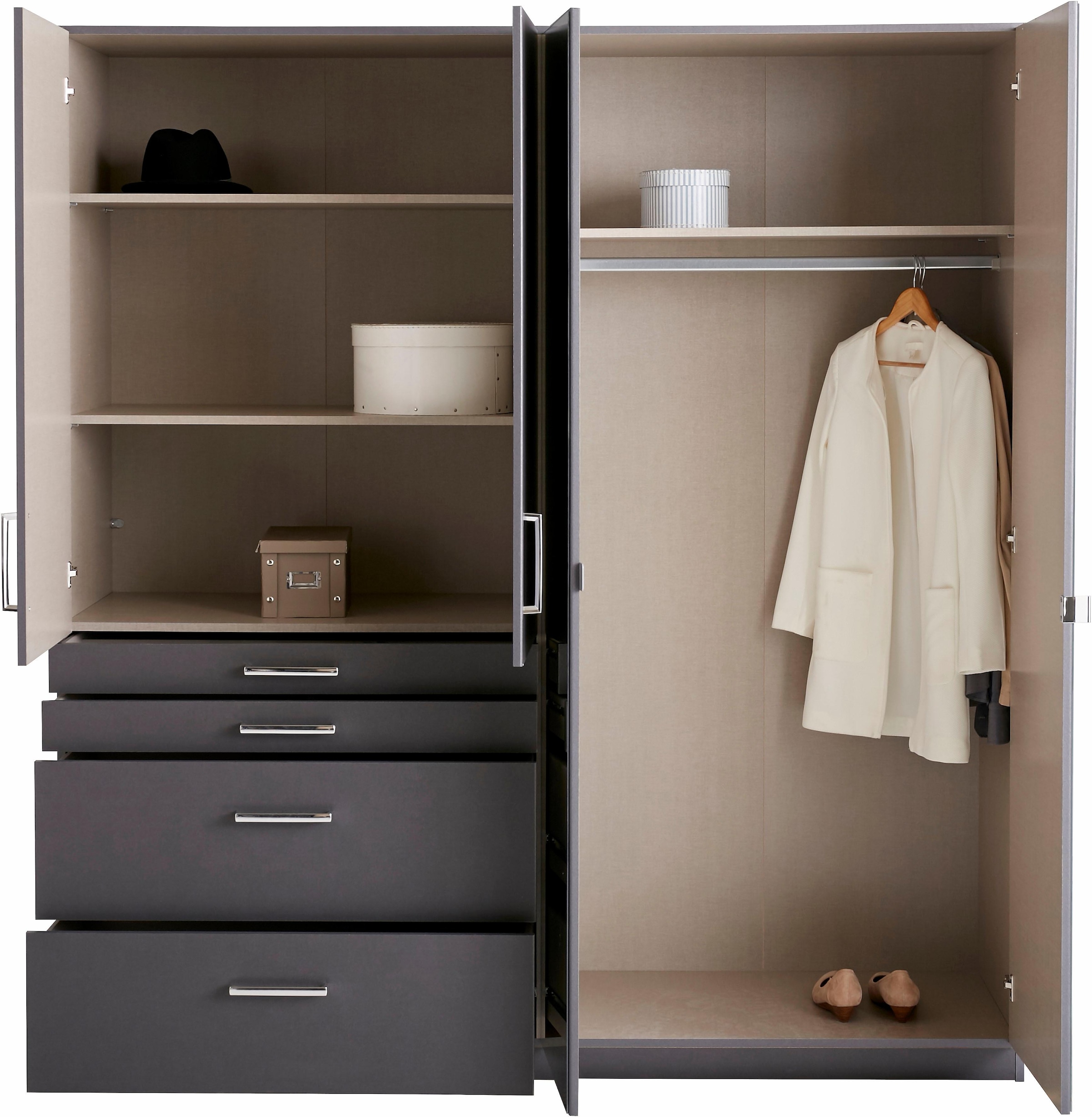 rauch Kleiderschrank »Harburg Bestseller im Schlafzimmer«, Schlafzimmerschrank Schrank Garderobe mit Spiegel