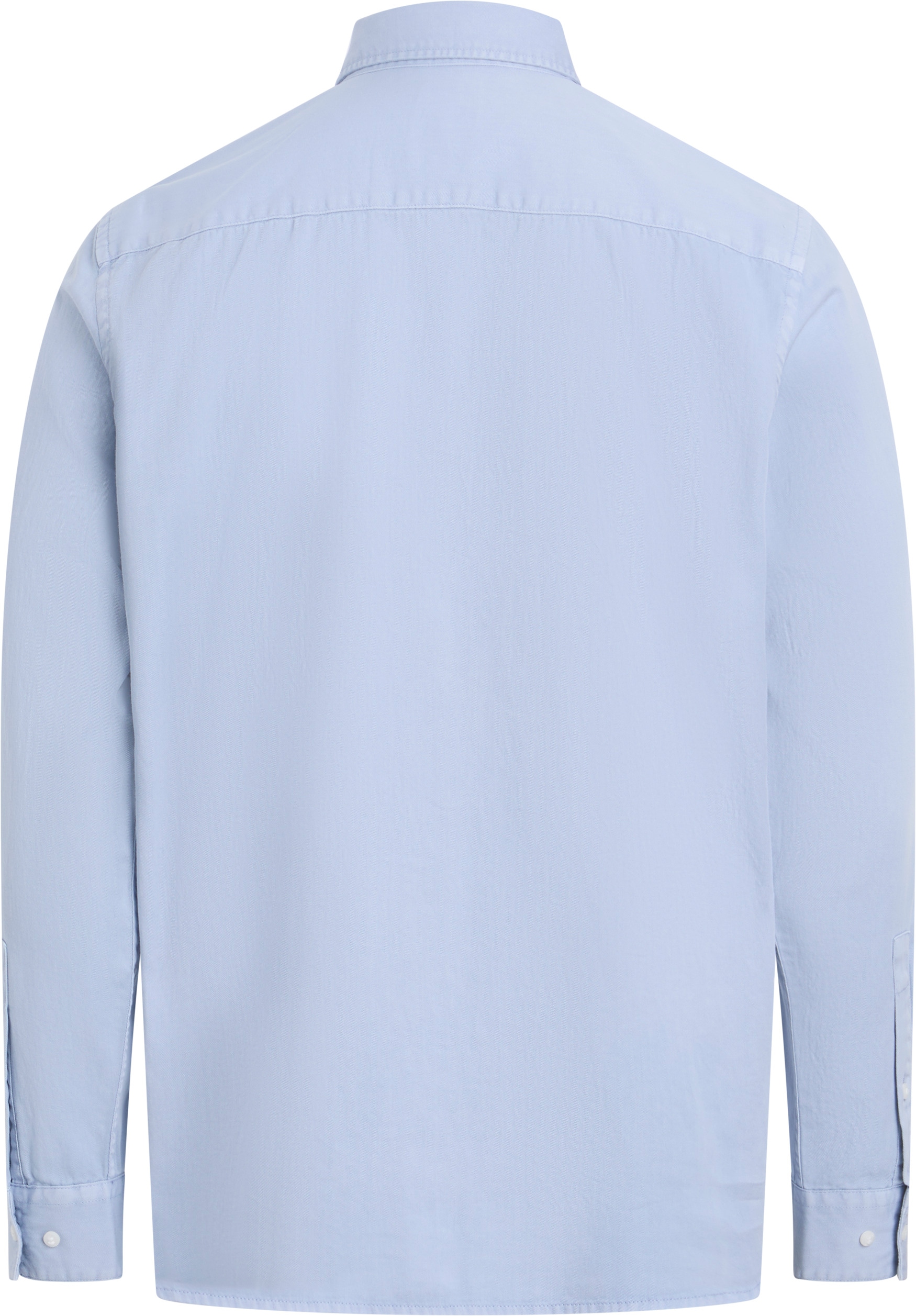 Calvin Klein Langarmhemd »GARMENT DYED LW TWILL L/S SHIRT«, mit Logostickerei