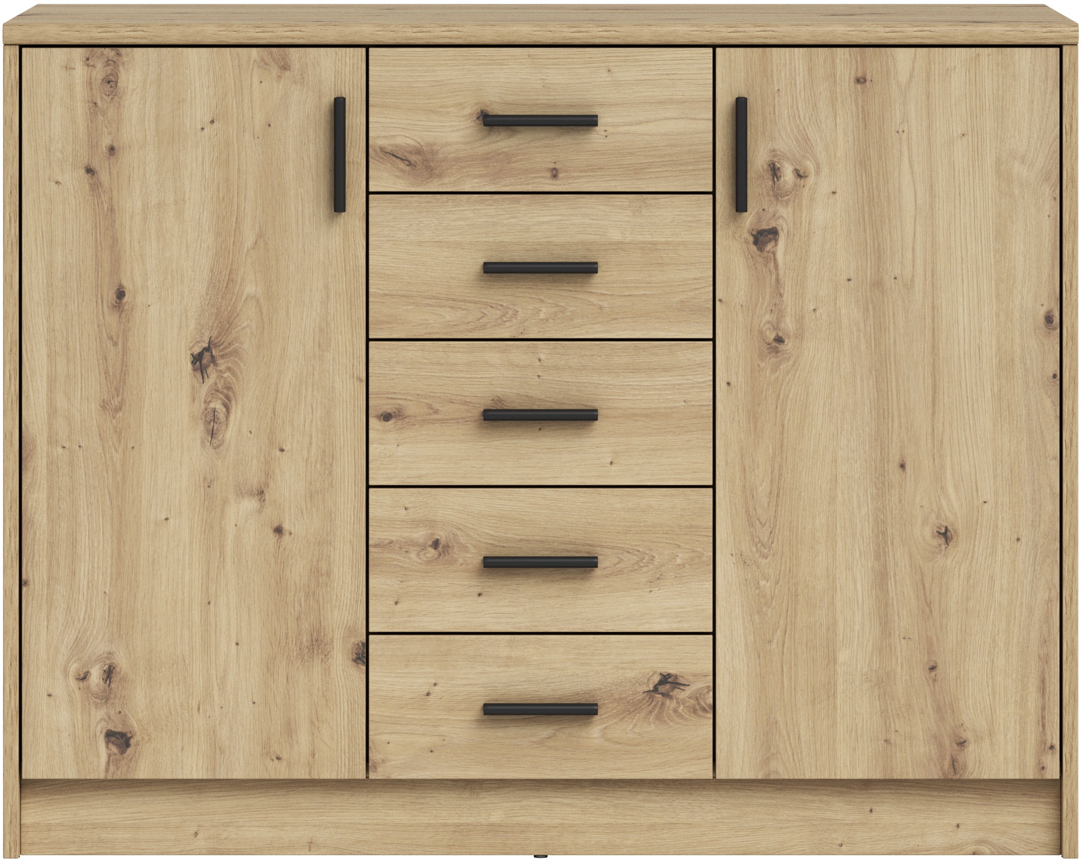 HBZ Sideboard »Nelly Kommode, BxHxT 109x86x50cm«, (1 St.), Breite 109cm, Einlegeböden verstellbar, foliert