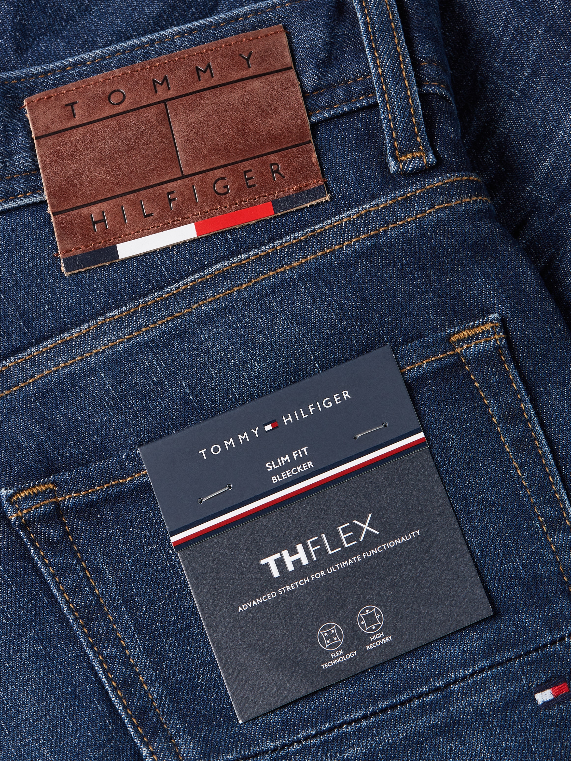 Tommy Hilfiger Slim-fit-Jeans »SLIM BLEECKER PSTR CROW BLACK«