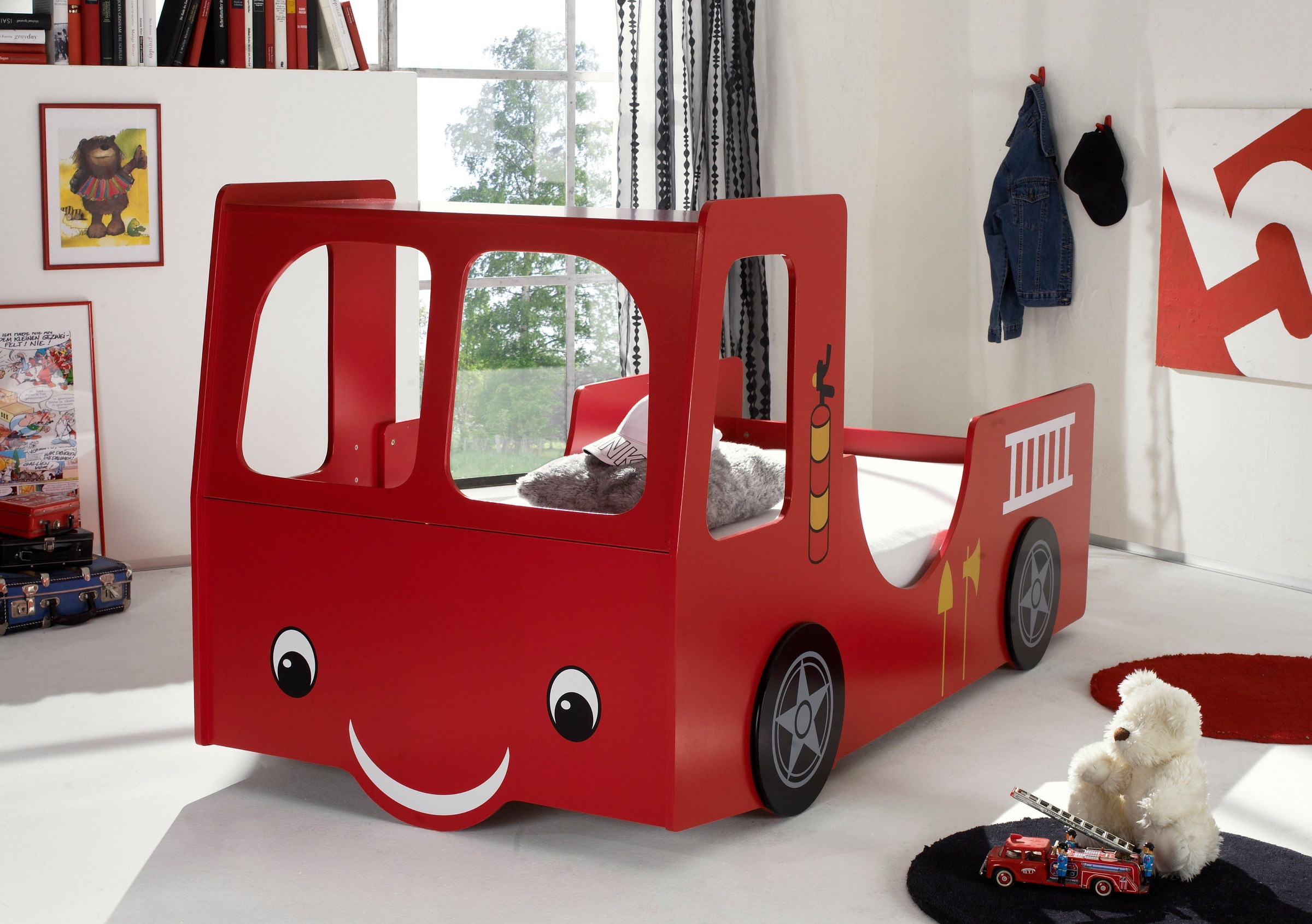 Image of Begabino Kinderbett, Feuerwehrbett für kleine Feuerwehrleute bei Ackermann Versand Schweiz