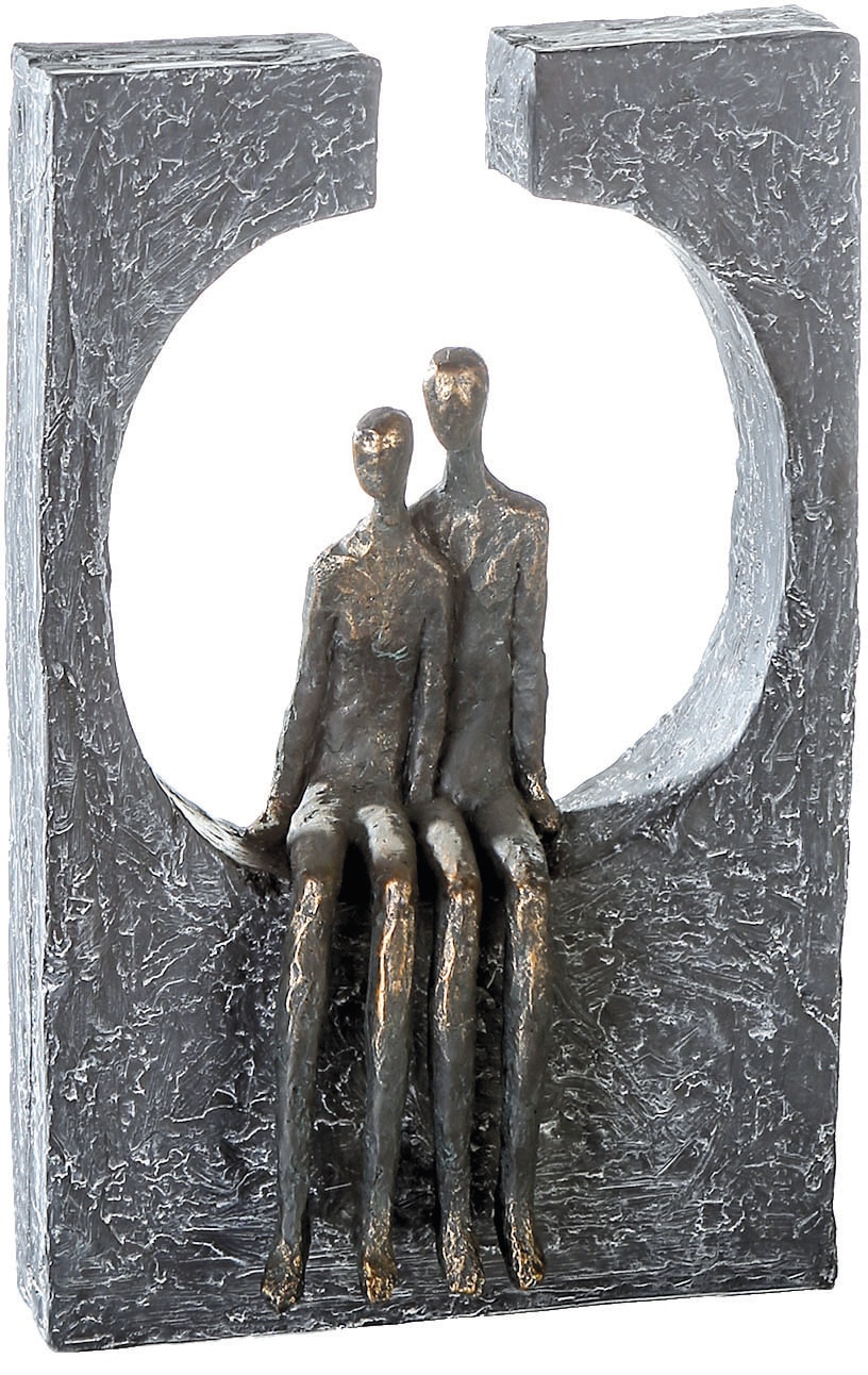 Image of Casablanca by Gilde Dekofigur "Skulptur Zweisamkeit" Dekoobjekt, Höhe 28 cm, Pärchen, mit Spruchanhänger, Wohnzimmer