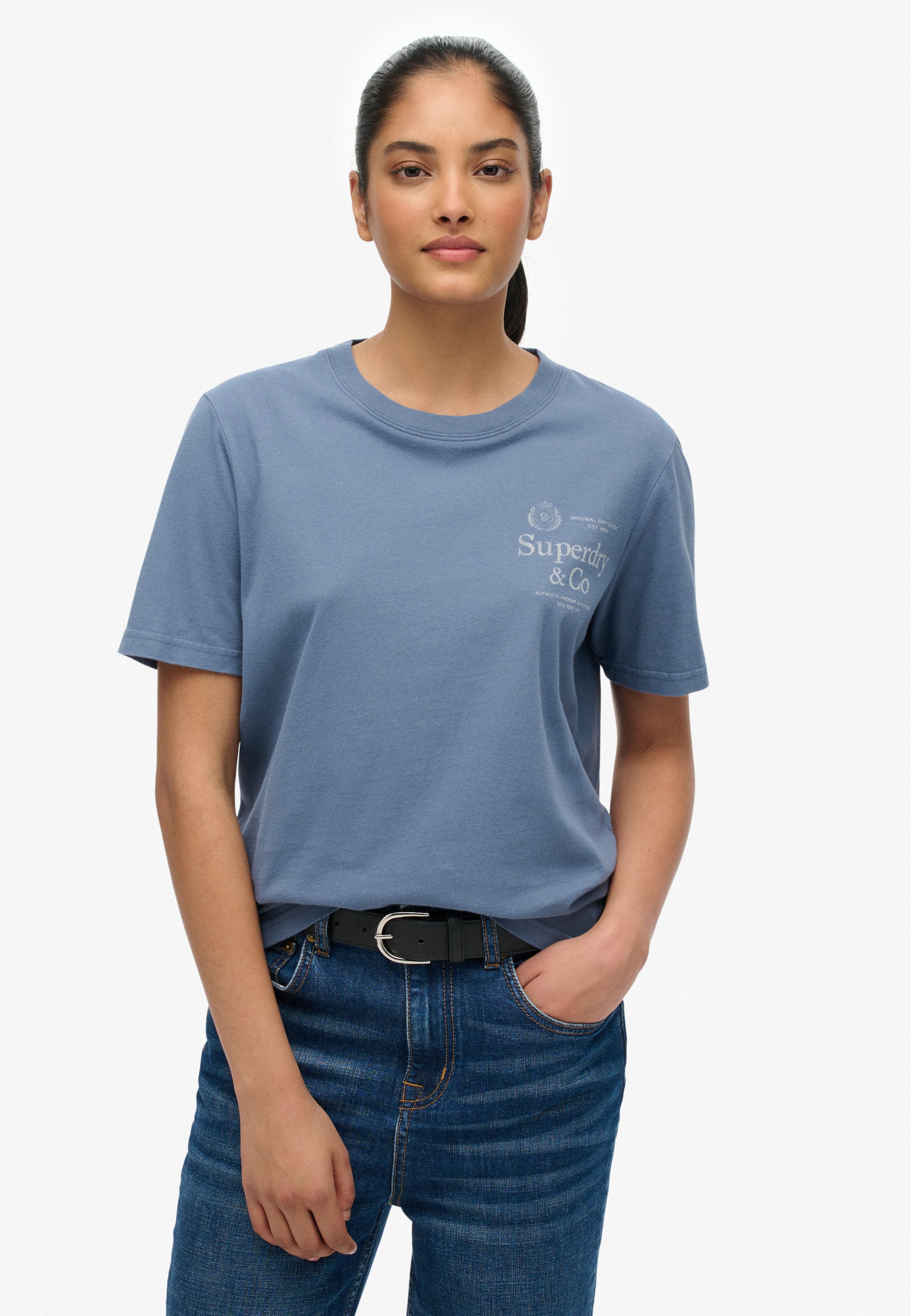 Image of Superdry Print-Shirt "LUXE CASUAL RLXD TEE"