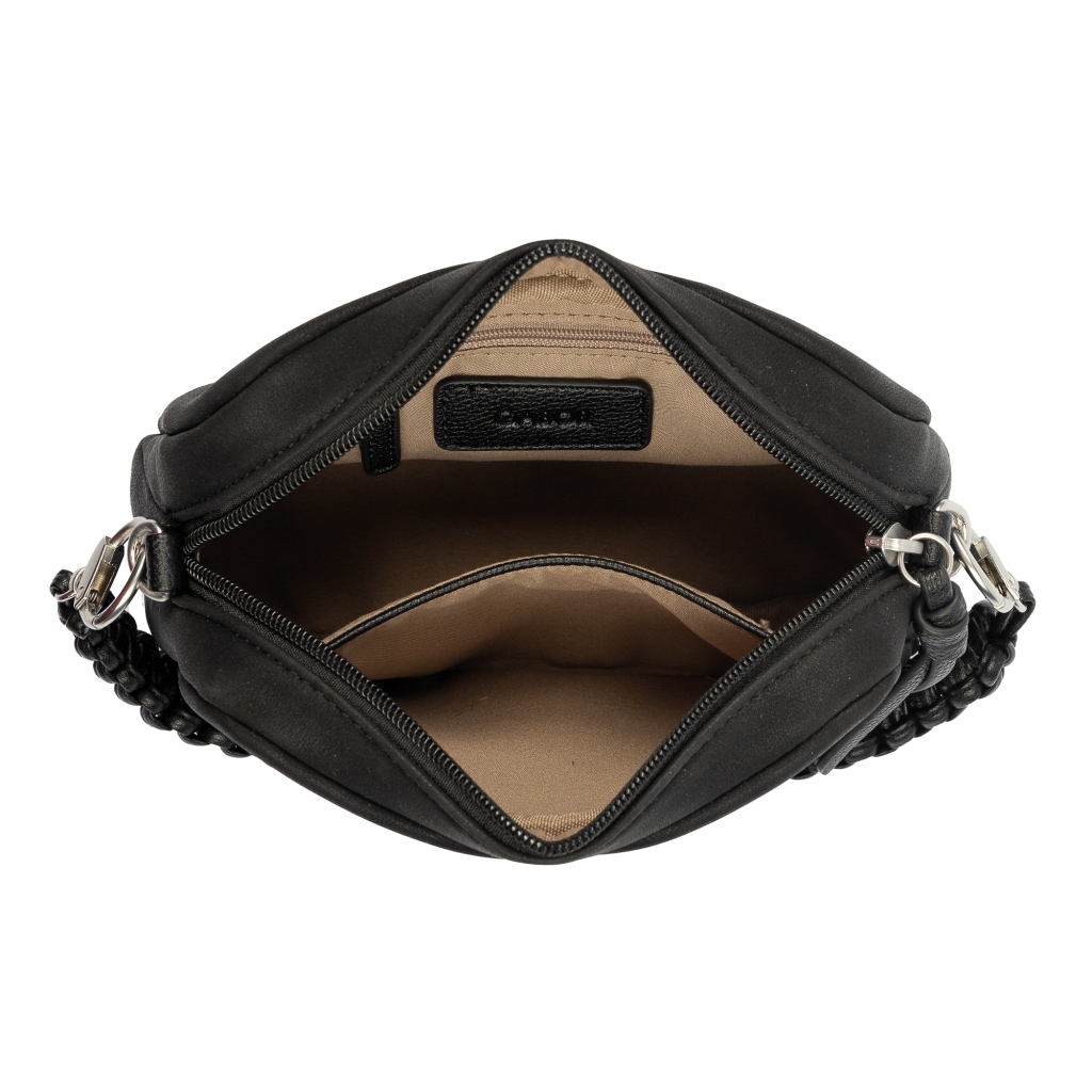 Gabor Sac à main »Belene« en nubuck doux avec poignées tressées & coutures décoratives marquantes