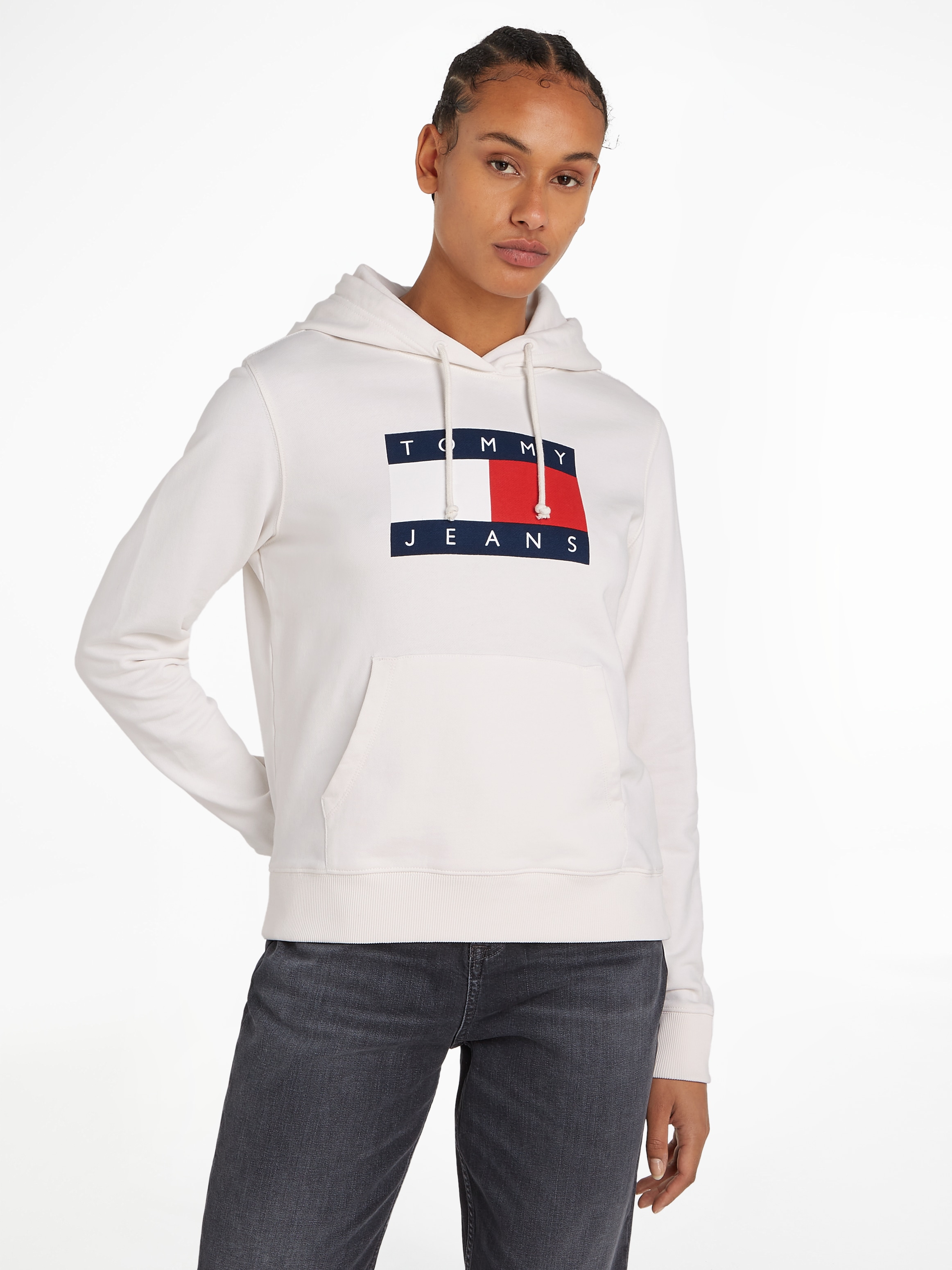 Tommy Jeans Kapuzensweatshirt »TJW REG TOMMY FLAG HOODIE EXT«, mit Kapuze, Tommy Jeans Logo-Flag