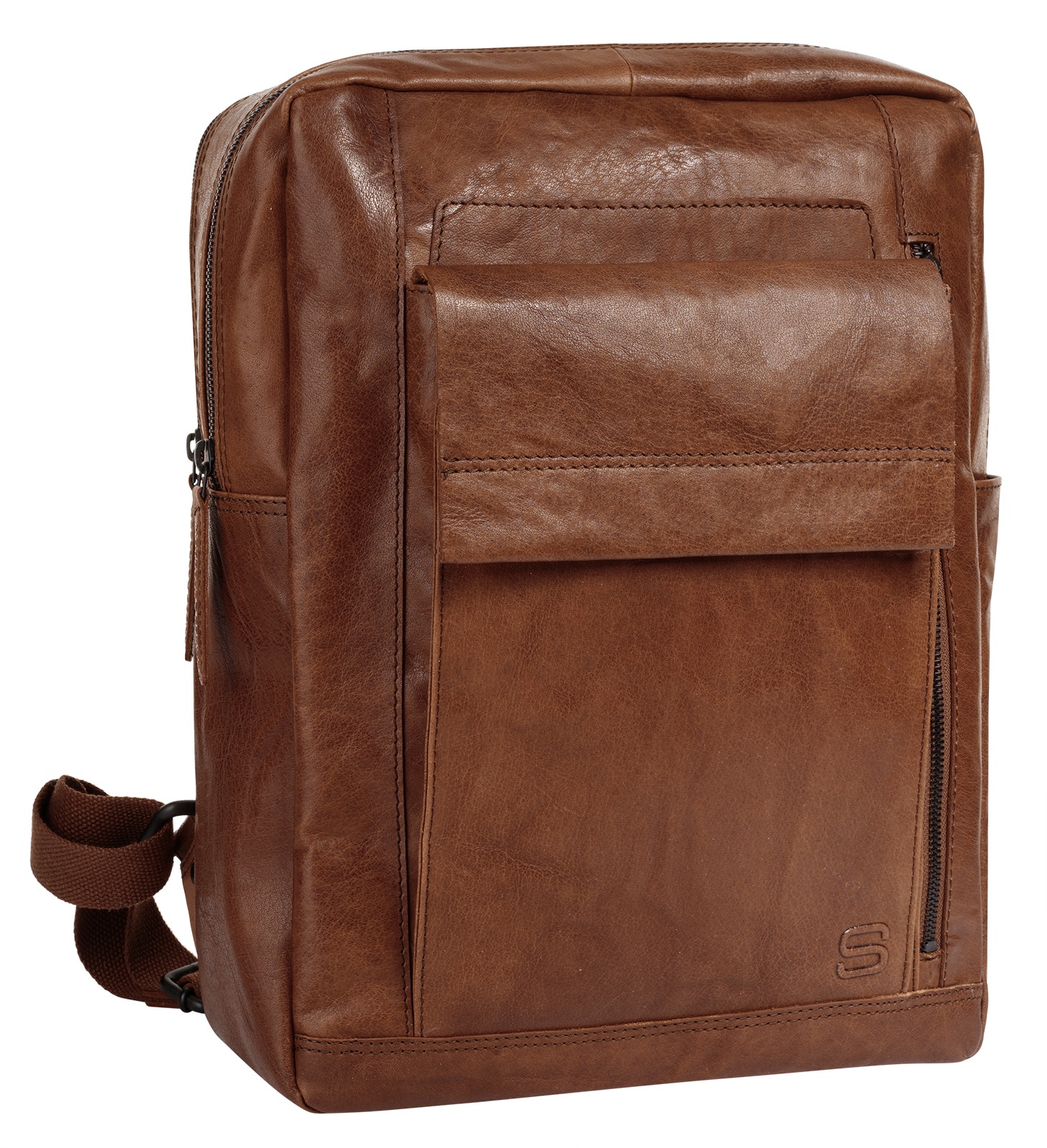 Spikes & Sparrow Laptoprucksack, echt Leder