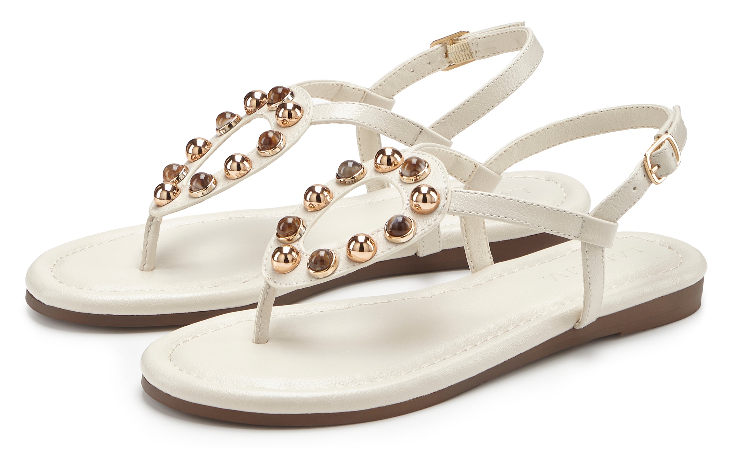 Image of LASCANA Sandale "Sandalette, Sommerschuh, offener Schuh, Zehentrenner" mit modischen Schmuckelementen VEGAN