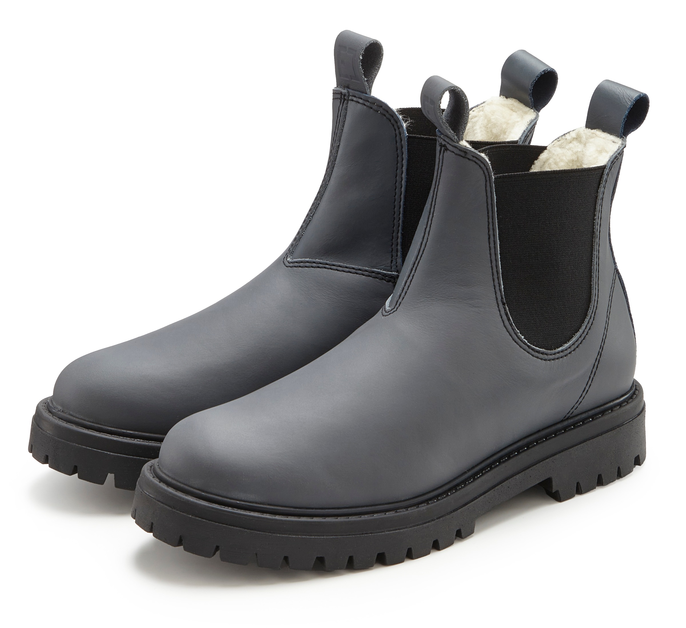 Image of Elbsand Stiefelette "Stiefel, Boots, Winterstiefel, Chelseaboots, Lederstiefelette" Schlupfstiefel aus Leder im klassischen Chelsea-Look