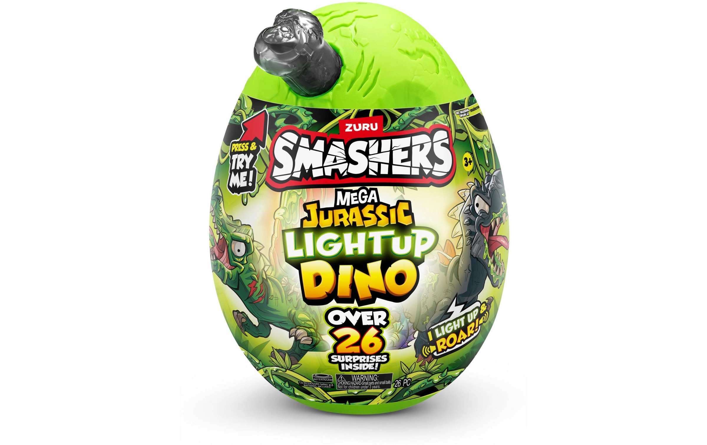 ZURU Spielfigur »Smashers Mega Jurassic Light up Dino assortiert«