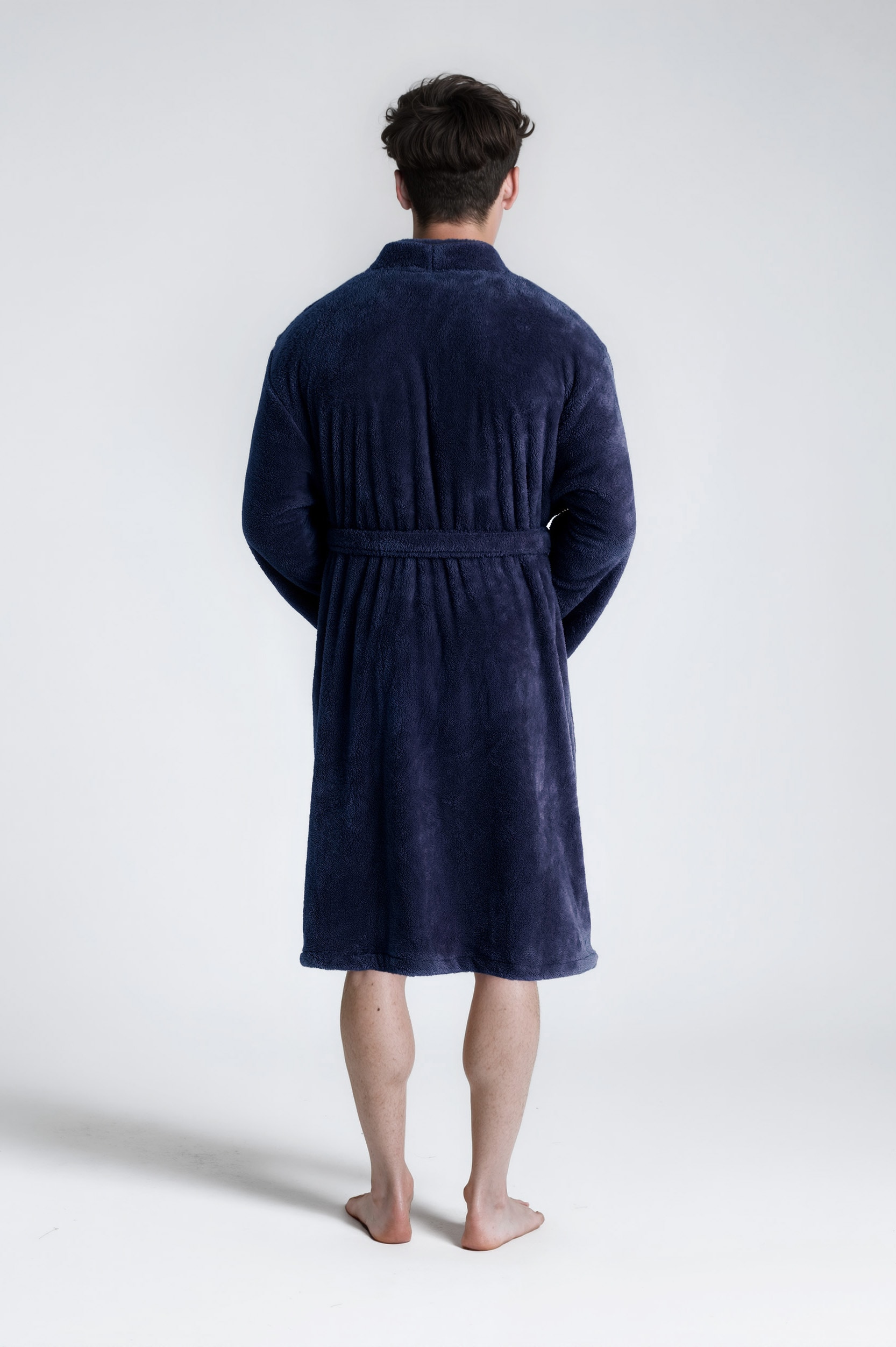 my home Unisex-Bademantel »Lillou Kimono, ideal für Sauna & Spa, Hotelbademantel, Morgenmantel«, (1 St.), kuschelig weicher Fleece, plüsch, für Damen und Herren, XS-3XL