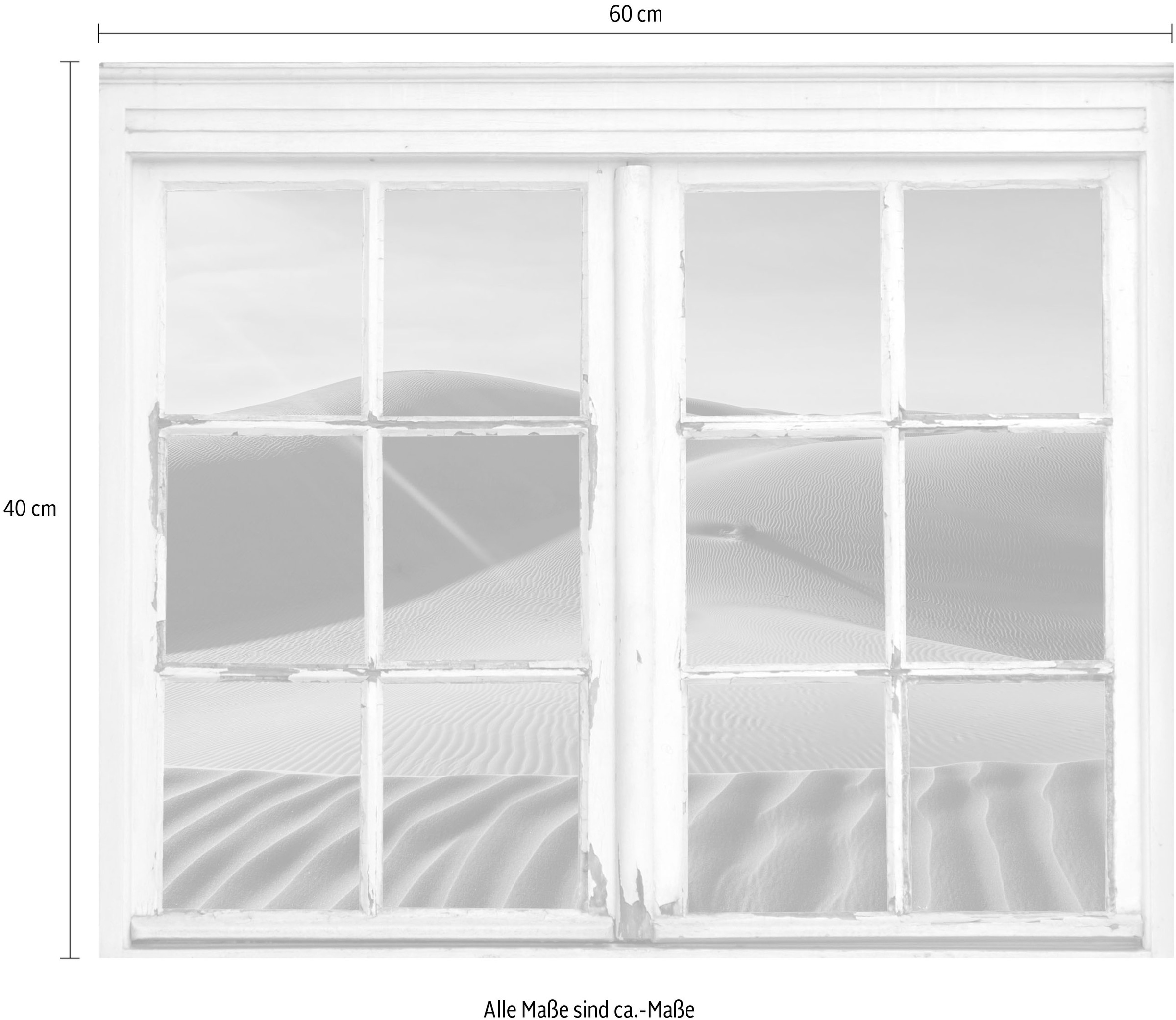 queence Wandsticker »Wüste« Wandsticker, Wandbild, selbstklebend, Sand, Wüste