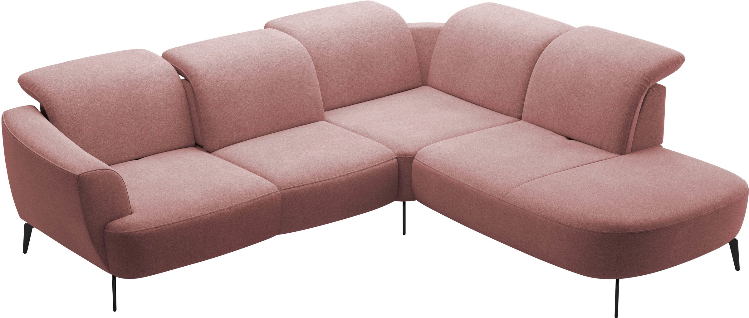 sit&more Ecksofa »Zoe«, ink.Sitztiefenverstellung, wahlweise mit Kopfteilverstellung