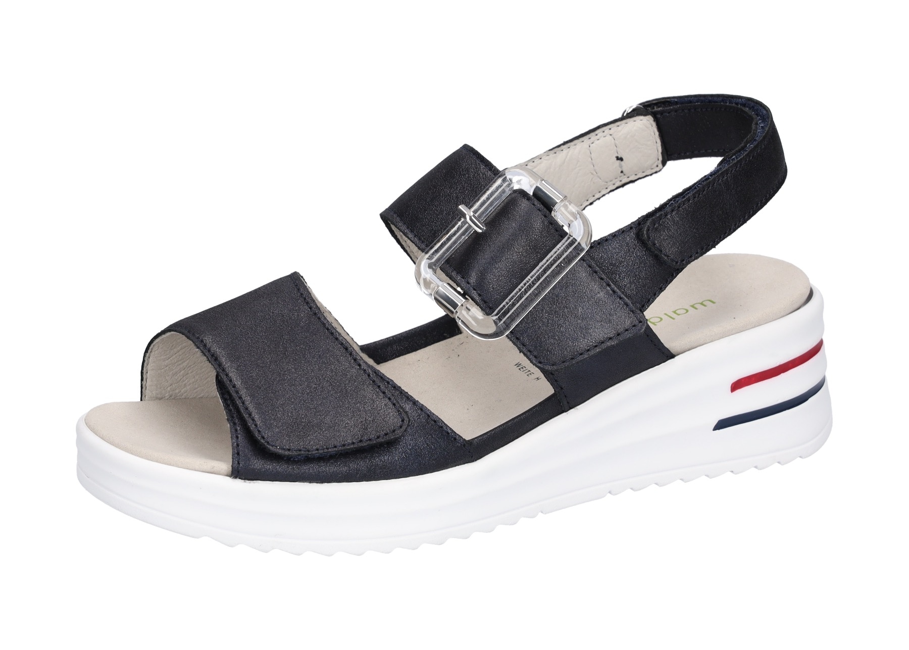 Image of Waldläufer Keilsandalette "H-DINA", Klettschuh, Sandale, Sommerschuh in Komfortweite H (= sehr weit)