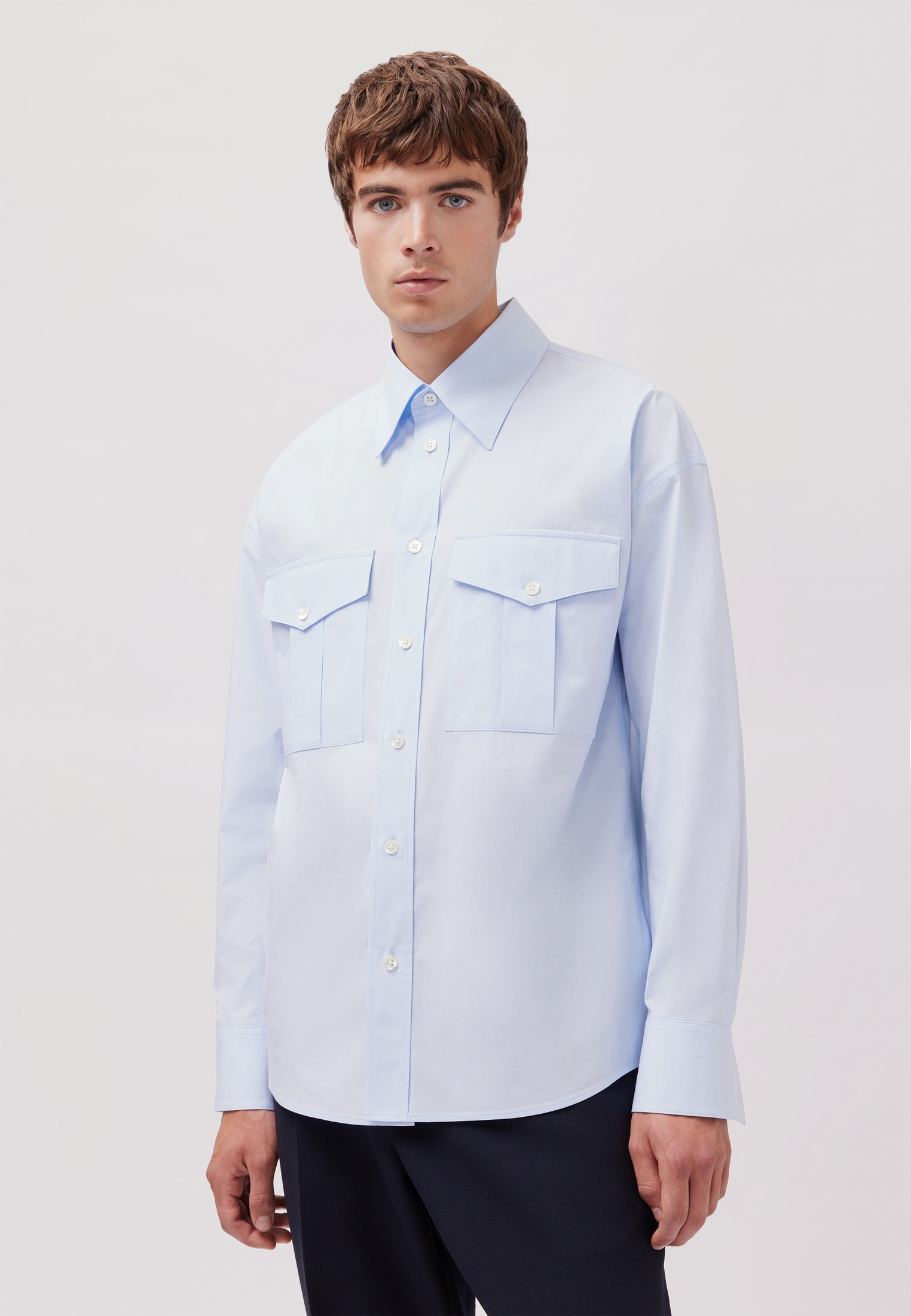studio seidensticker Chemise d'affaires Regular 1/1 Kentkragen Uni