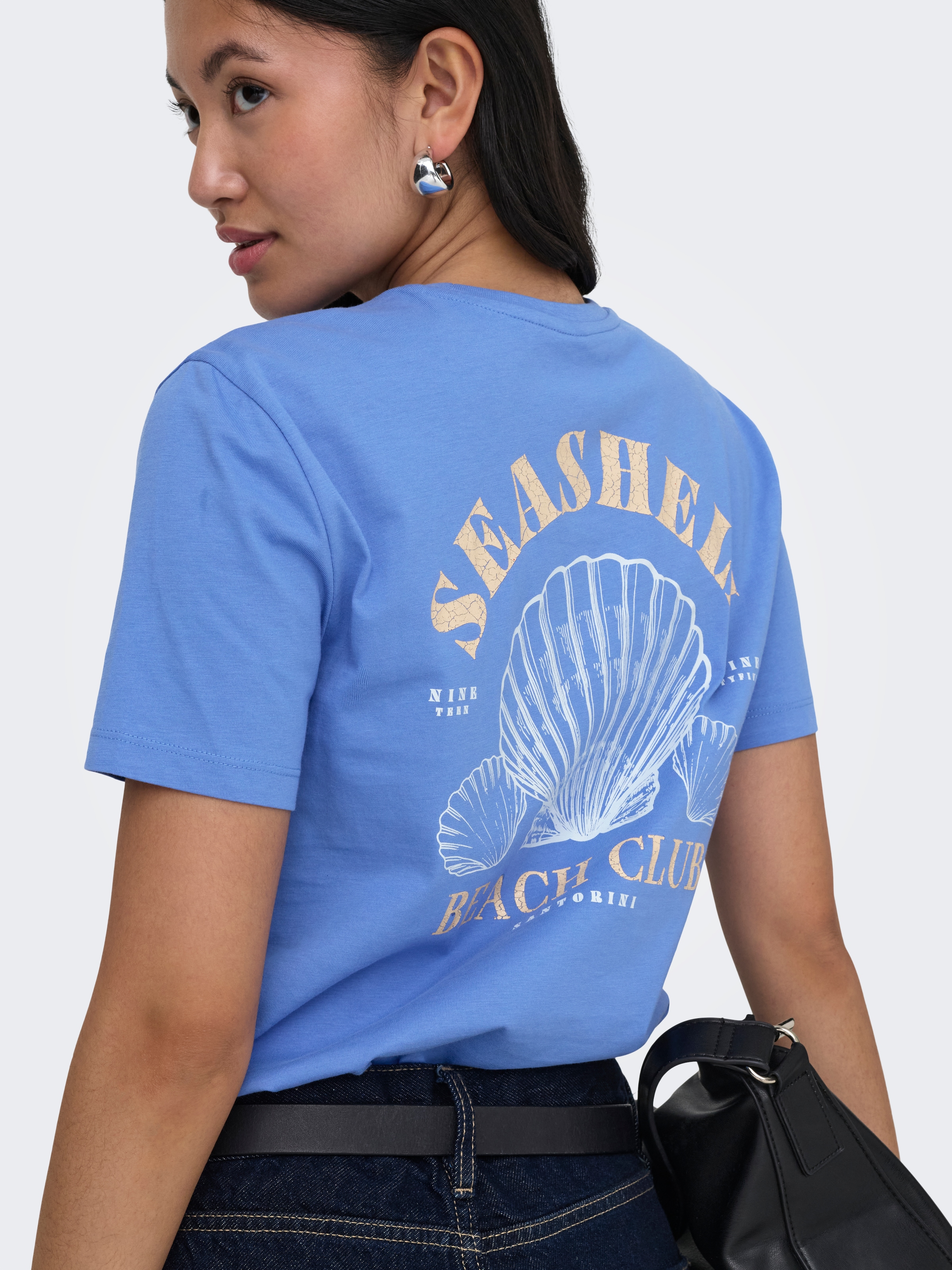 ONLY Kurzarmshirt »ONLDINA S/S CLUB TOP BOX JRS« Baumwolle, regular fit, Rundhals