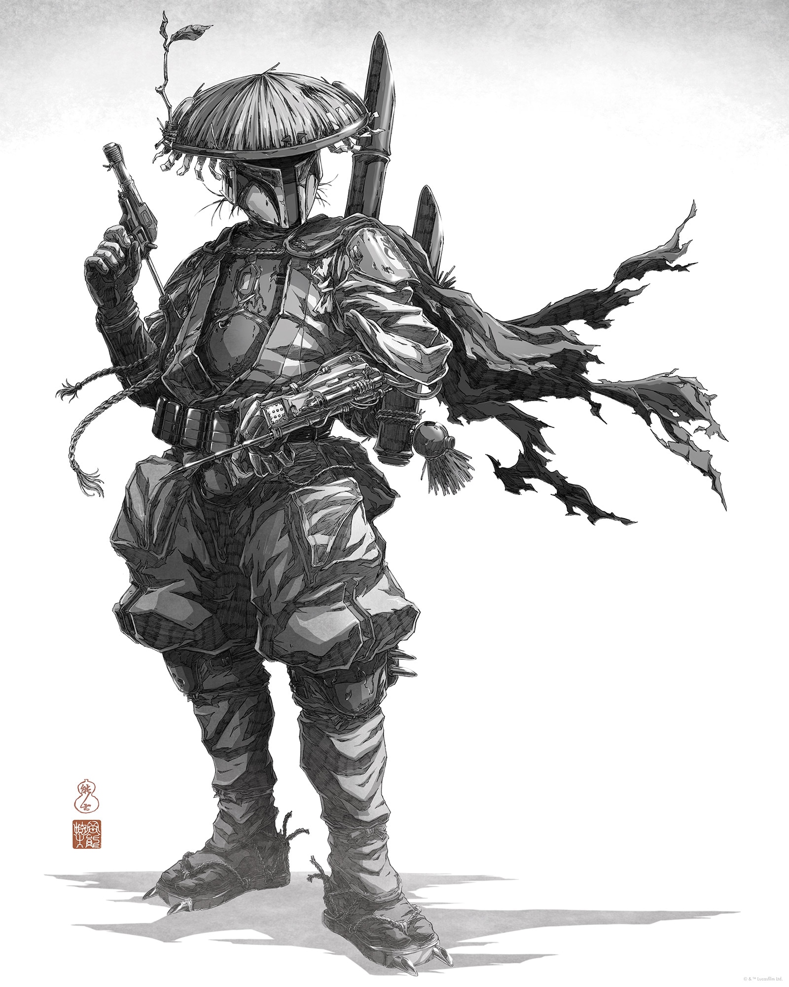 Komar Wandbild »Star Wars Vision Samurai Bounty Hunter« Disney Set, 1 Stk. tlg. 40 x 50 cm (Breite x Höhe) - Kinderzimmer, Dekoration