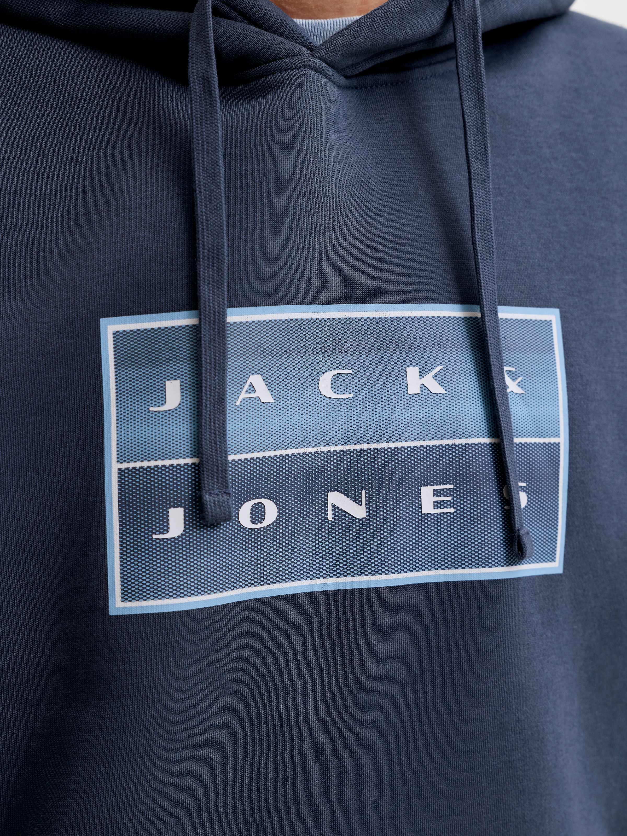 Jack & Jones PlusSize Sweat à capuche »JCOFUSION BOX SWEAT HOOD PLS«, mélange coton, coupe régulière
