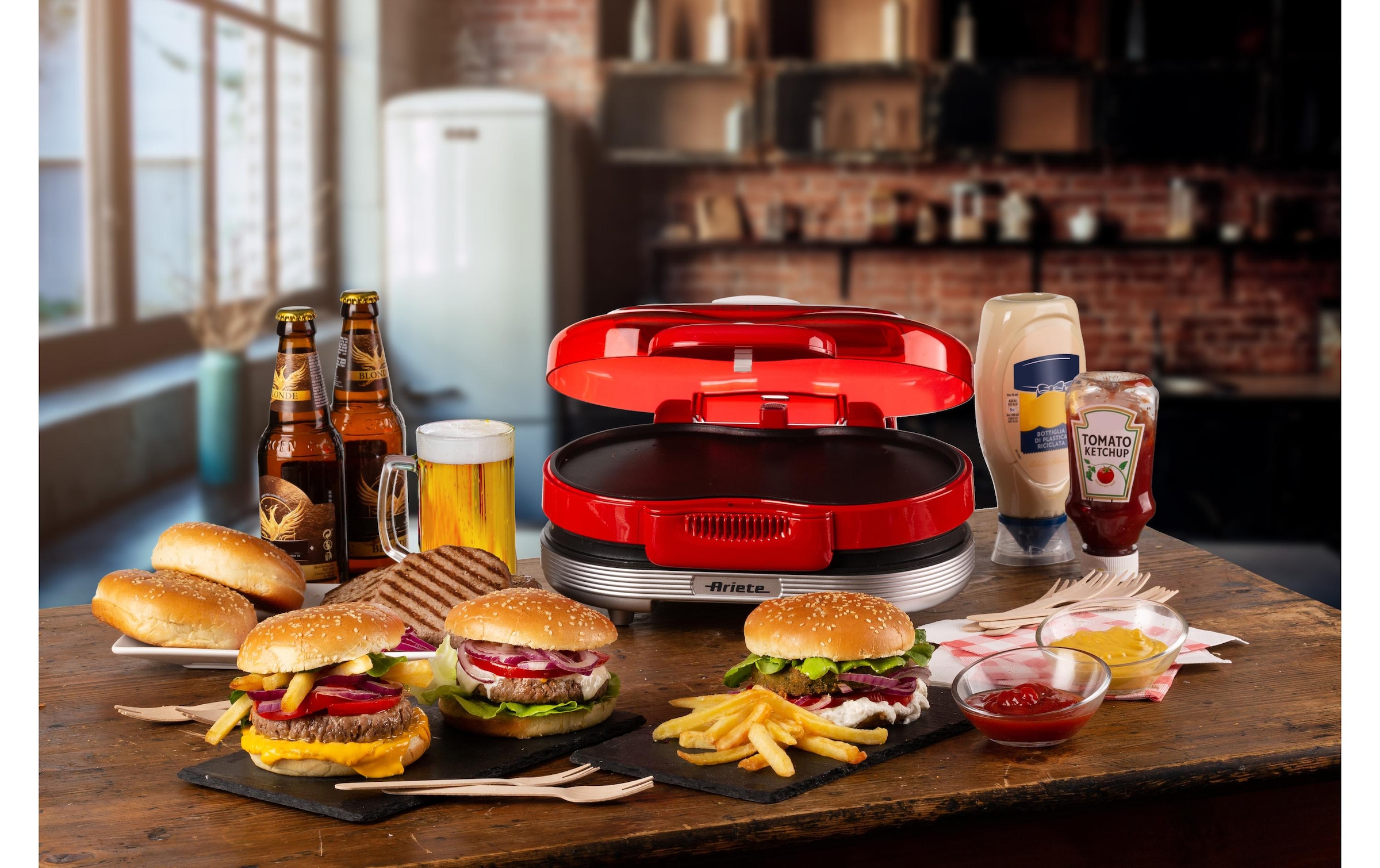 Ariete Hamburger Maker »Ariete Party Time«, 1200 W