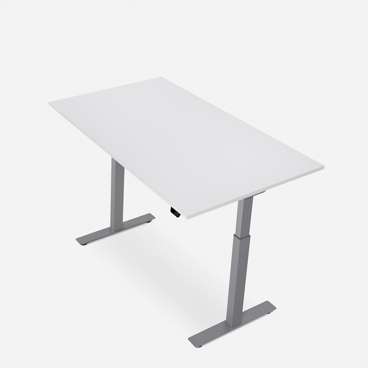 Schreibtische »WRK21 Schreibtisch Smart 180 x 80 cm, Höhenverstellbar, Weiss Uni / Grau«