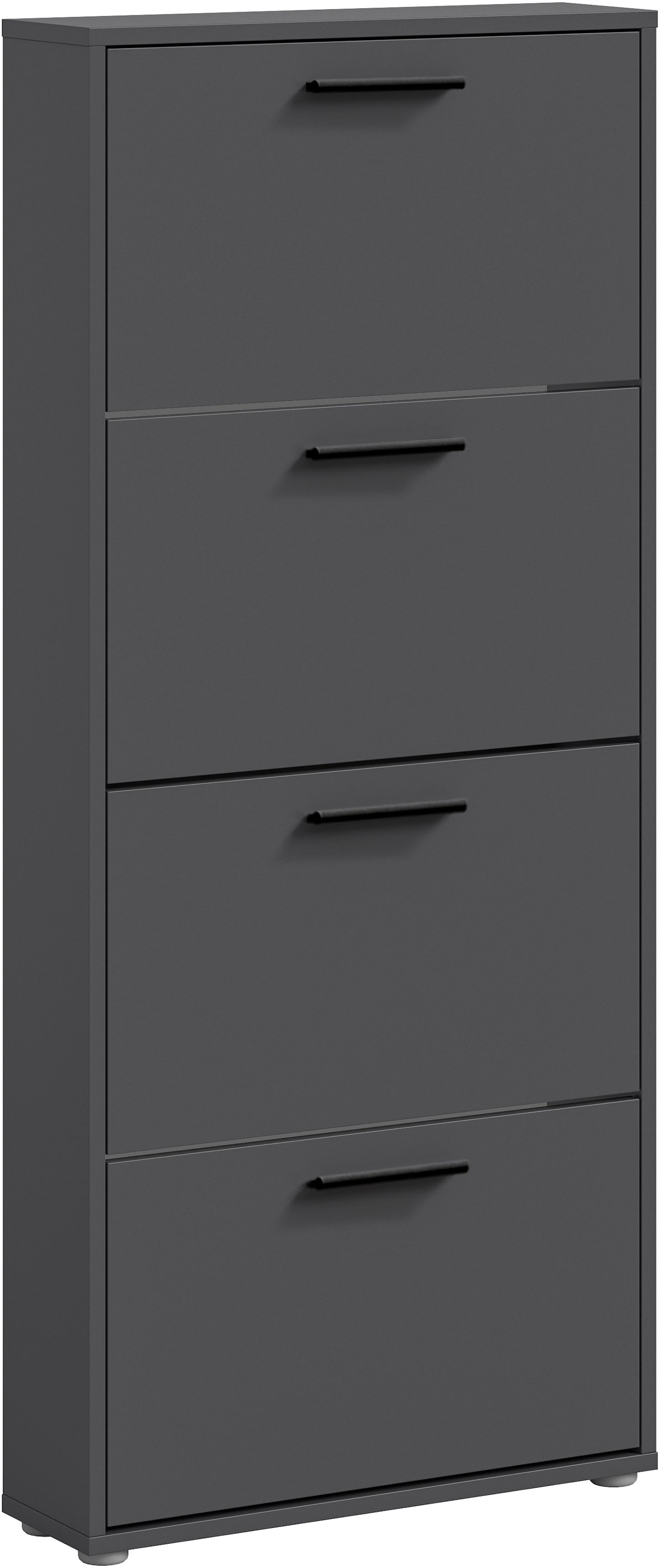 HBZ Schuhkommode »Sam Schuhkipper, Schuhschrank BxHxT 59x136x17 cm«, (1 St.), mit 4 Klappen