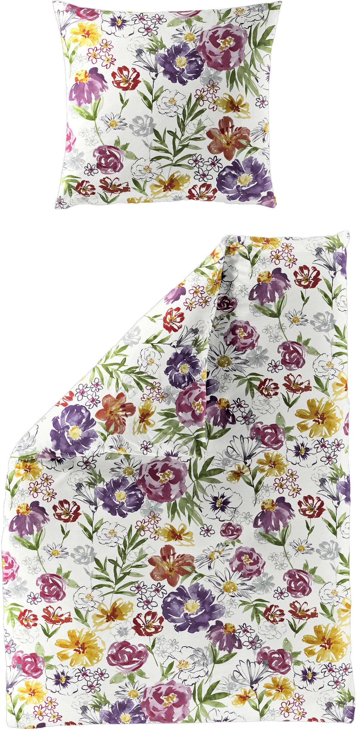 Image of BIERBAUM Bettwäsche "Bettwäsche 4157" 2 Renforce, 100 % Baumwolle, pflegeleicht