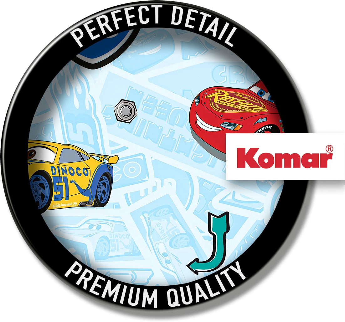 Komar Vliestapete »Cars Let's Race« bedruckt glatt Rolle mit 53 x 1005 cm