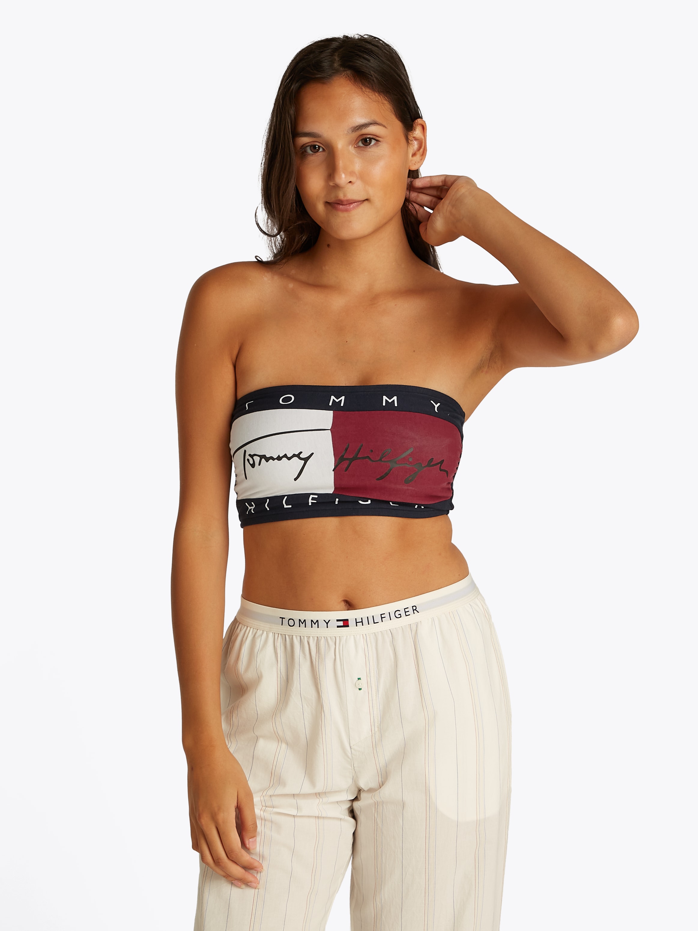 TOMMY HILFIGER Underwear Bandeau-BH »BANDEAU«, in Colorblock-Optik, Iconic Tommy Style Aliyah Hip Hop Street