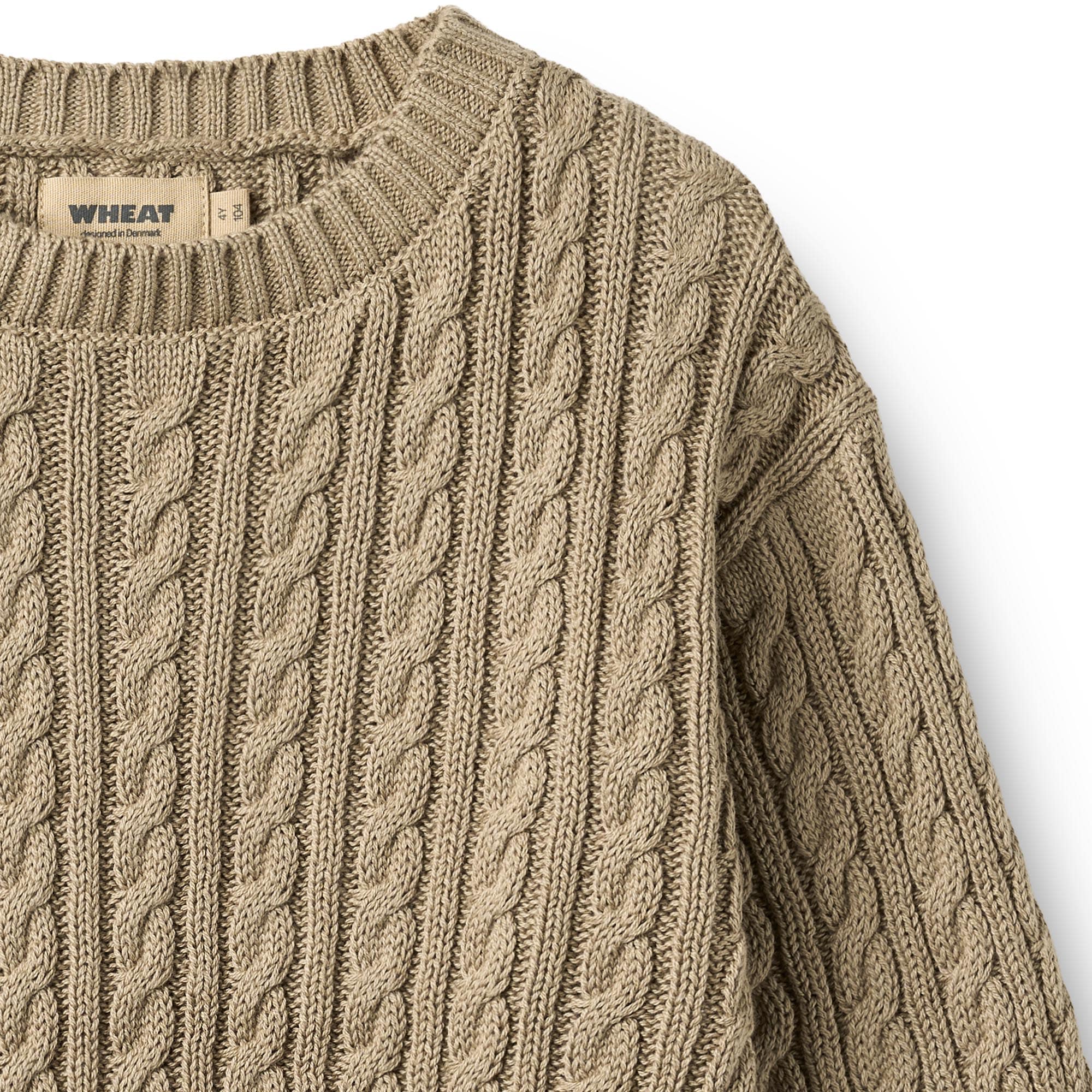 WHEAT Pull en tricot »Knit Pullover L/S Oliver« Coton pur