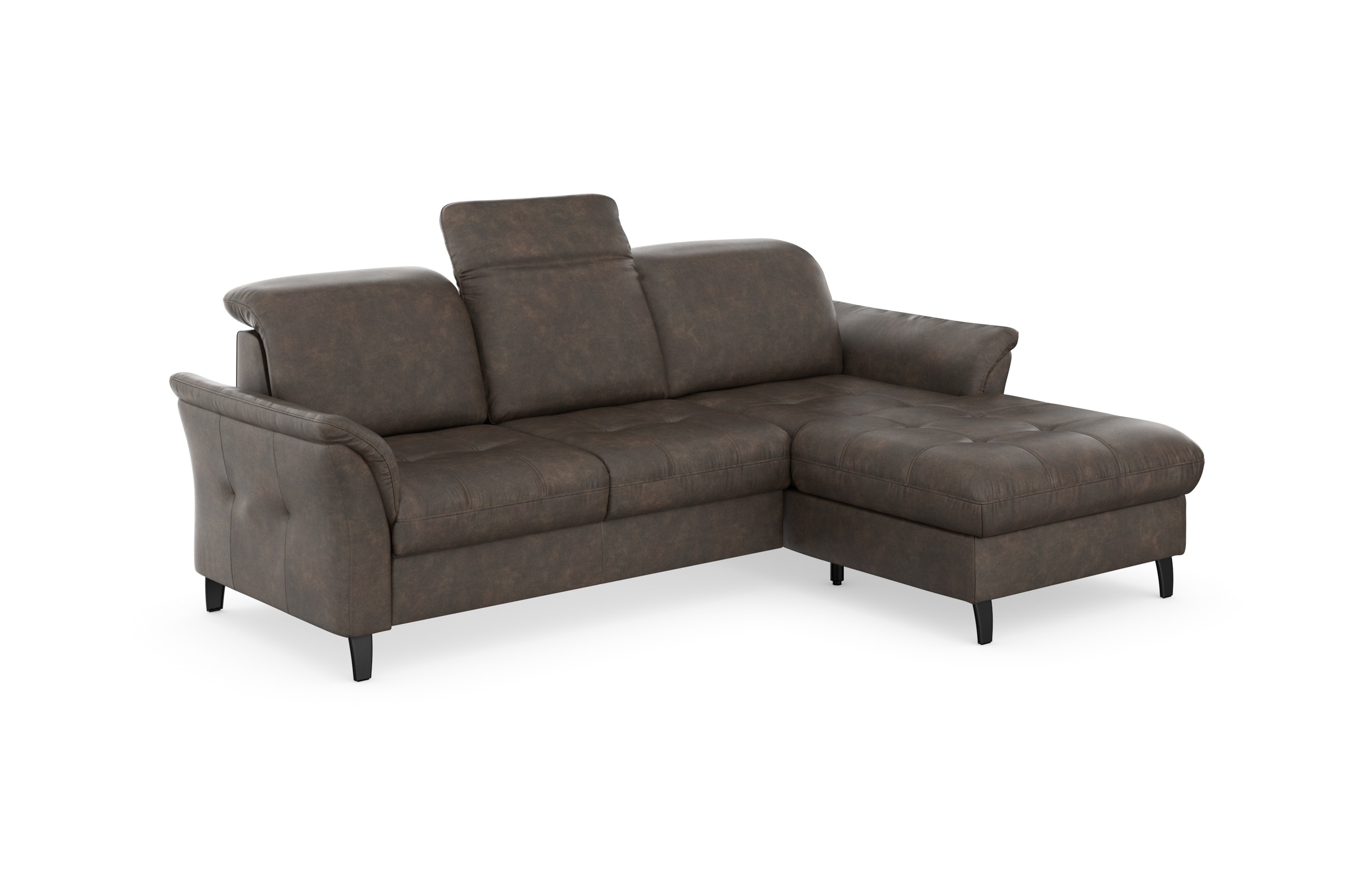 sit&more Ecksofa »Maggiore L-Form«, wahlweise mit Kopfteilverstellung, Bettfunktion und Bettkasten