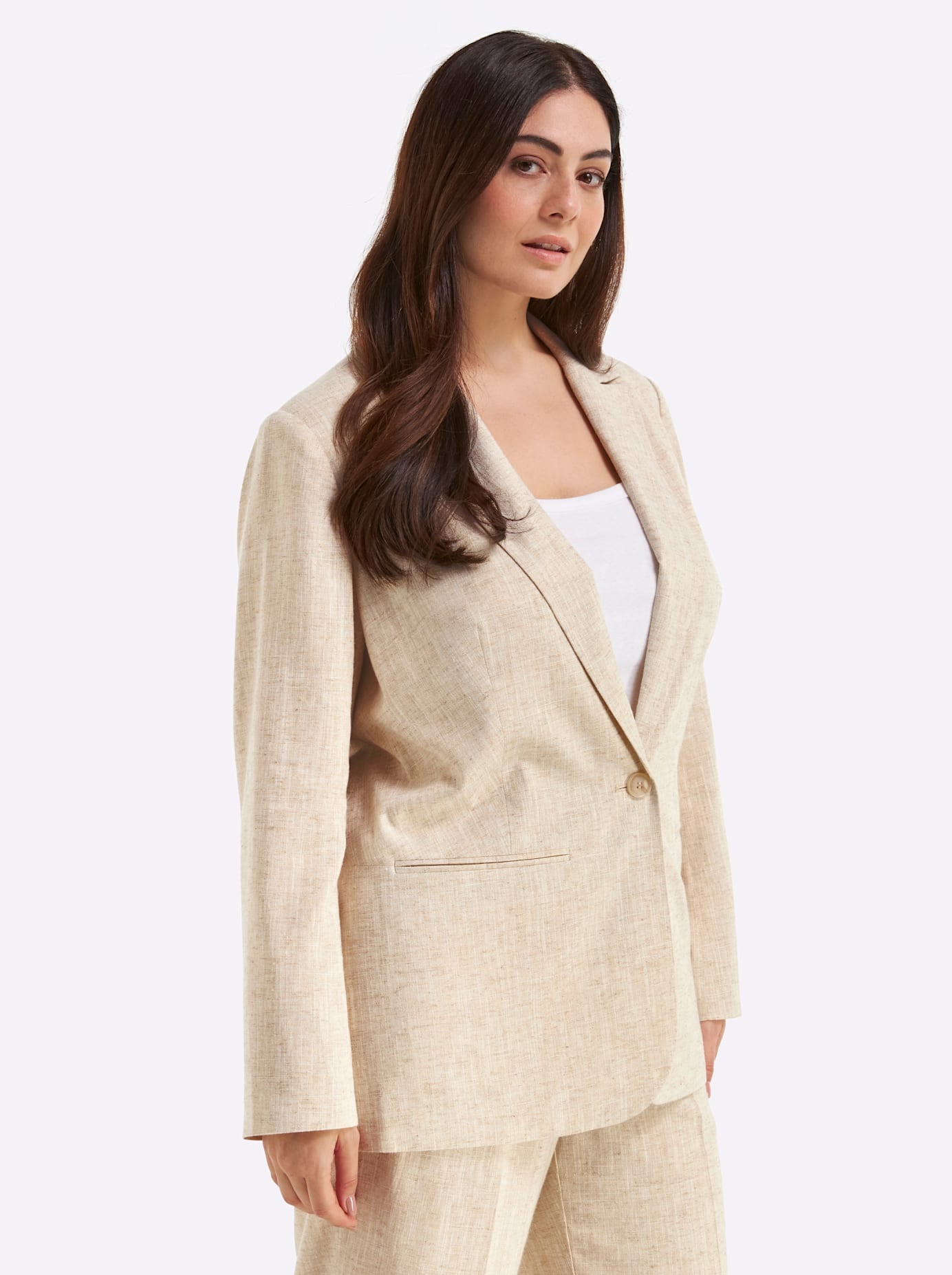 Sheego Jackenblazer »Leinenblazer«