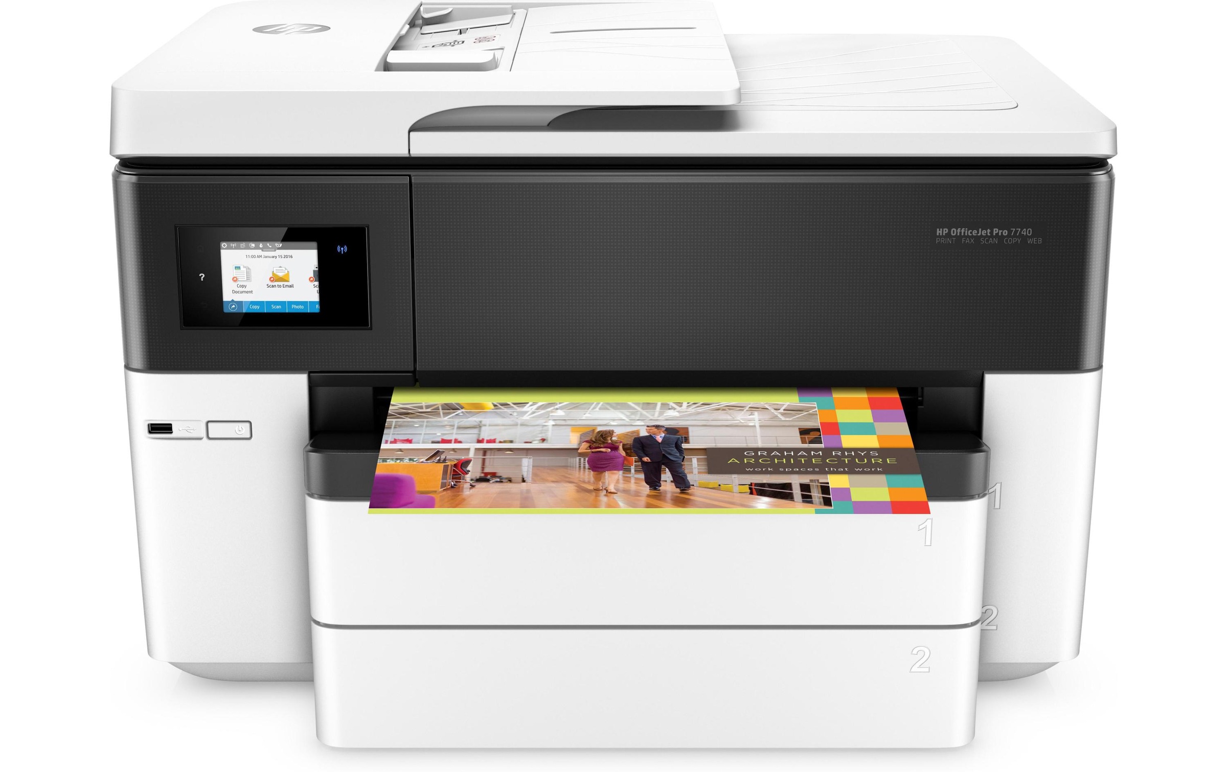 HP Multifunktionsdrucker »OfficeJet Pro 7740 All-in-One«, HP+ Instant Ink kompatibel