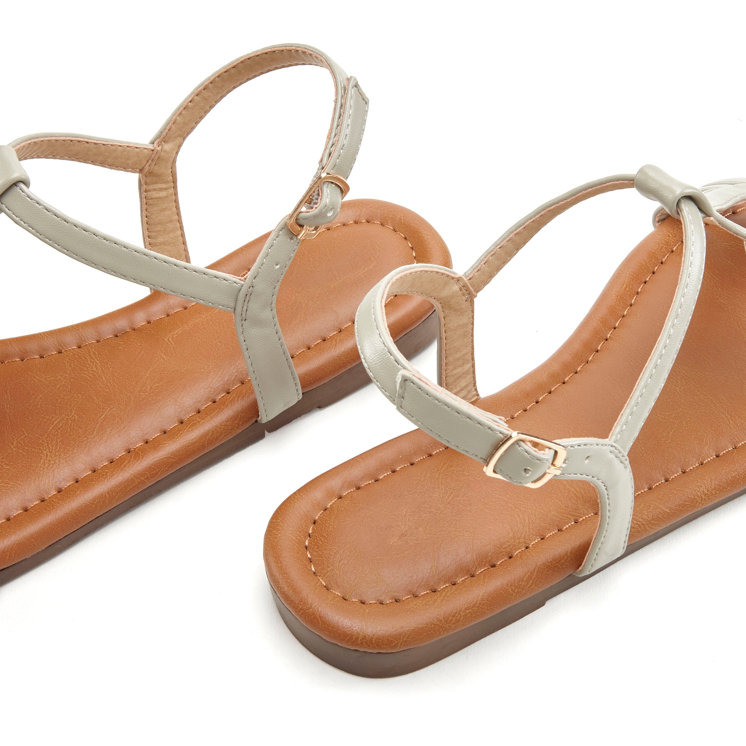 Vivance Sandale »Sommerschuh«, Sandalette, Sommerschuh mit raffinierten Riemchen VEGAN