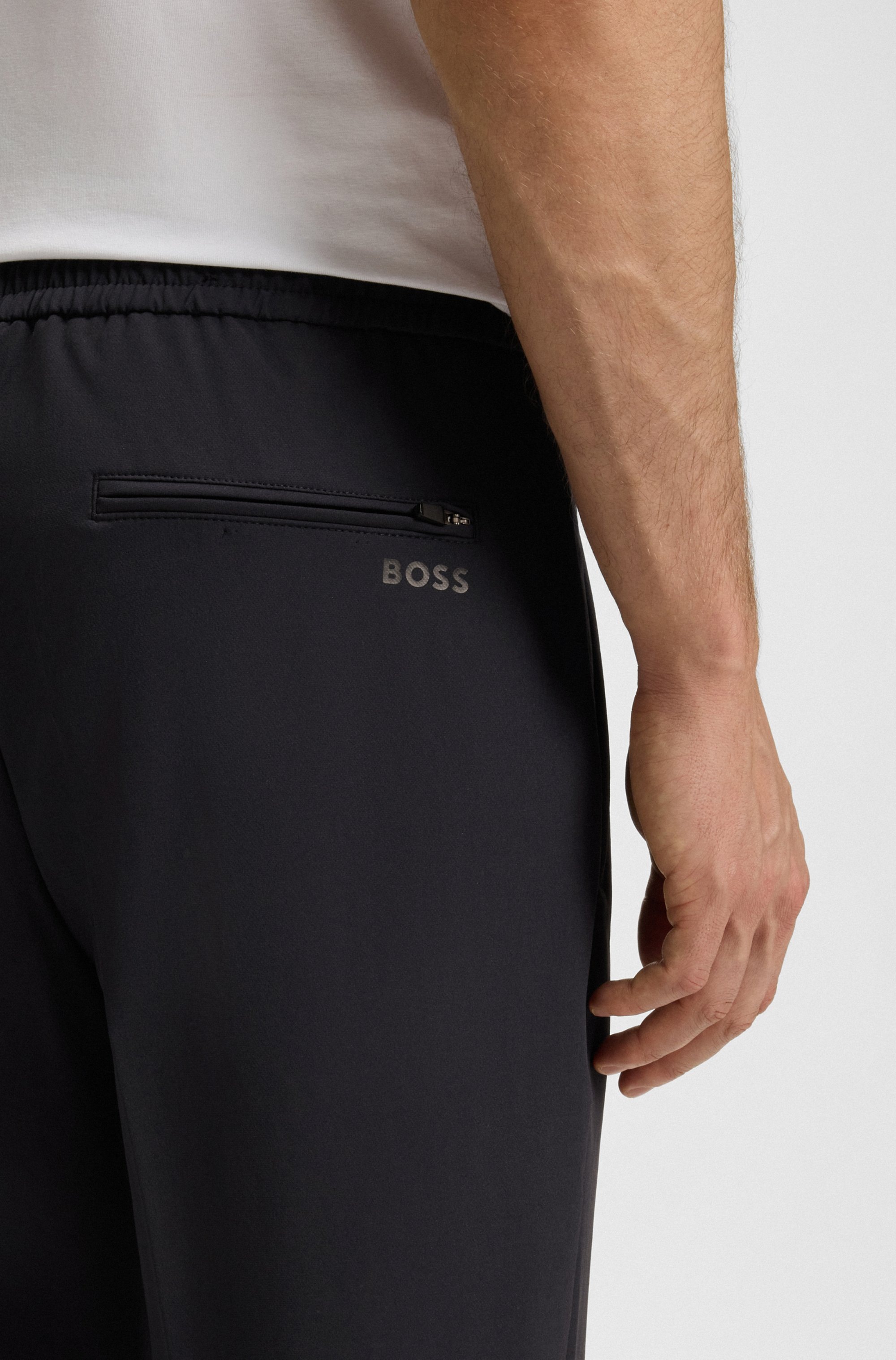 BOSS GREEN Stretch-Hose »T Flex«, mit elastischem Bund und Kordelzug
