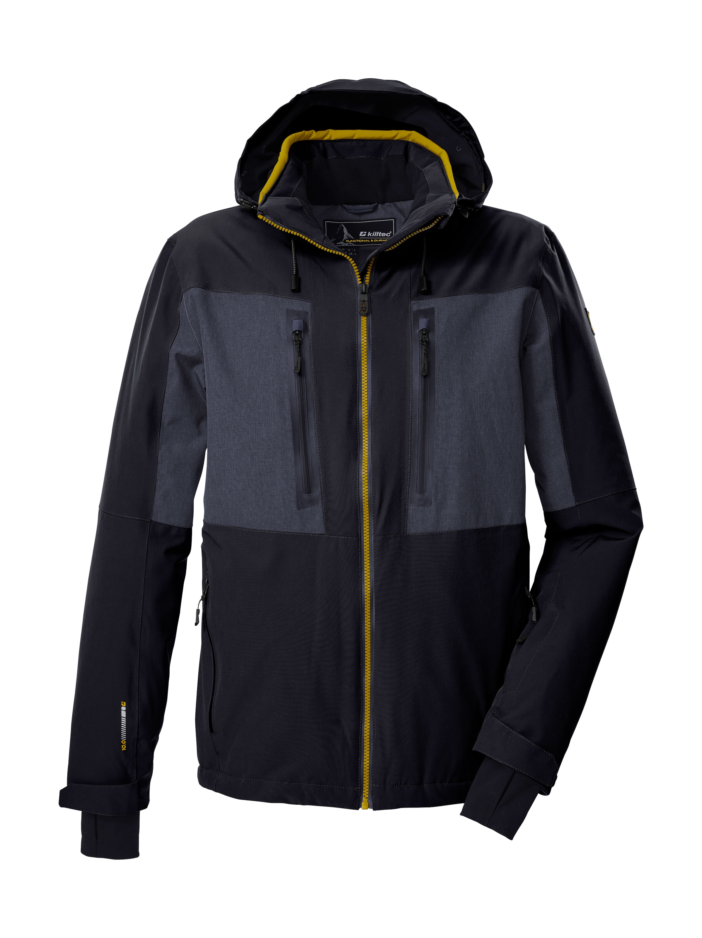 Killtec Skijacke »KSW 47 MN SKI JCKT« Herren Skijacke: wasserdicht, atmungsaktiv, abnehmbare Kapuze