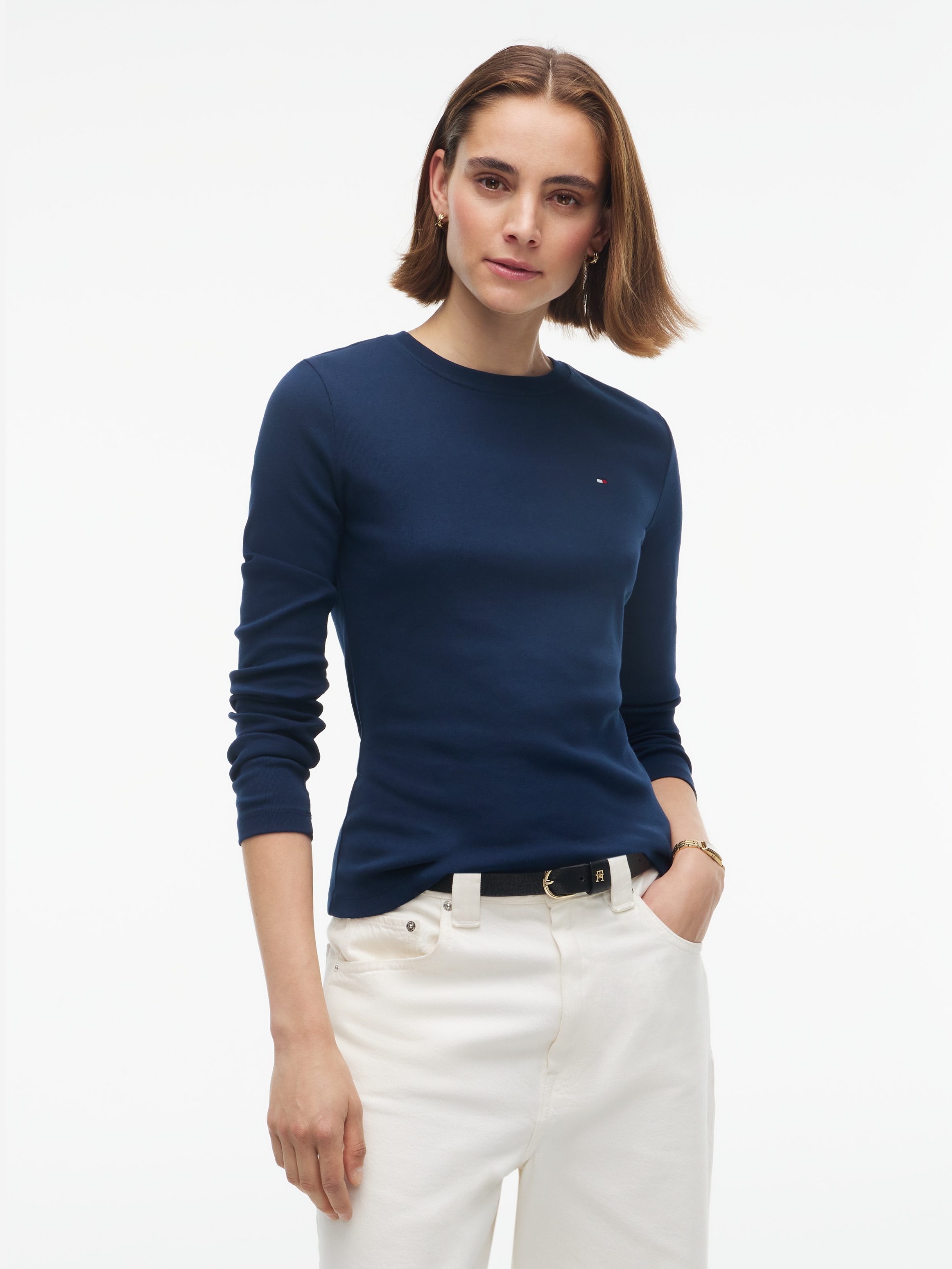 Tommy Hilfiger T-shirt à manches longues »CODY SLIM C-NK L/S T-SHIRT« Coton, coupe slim