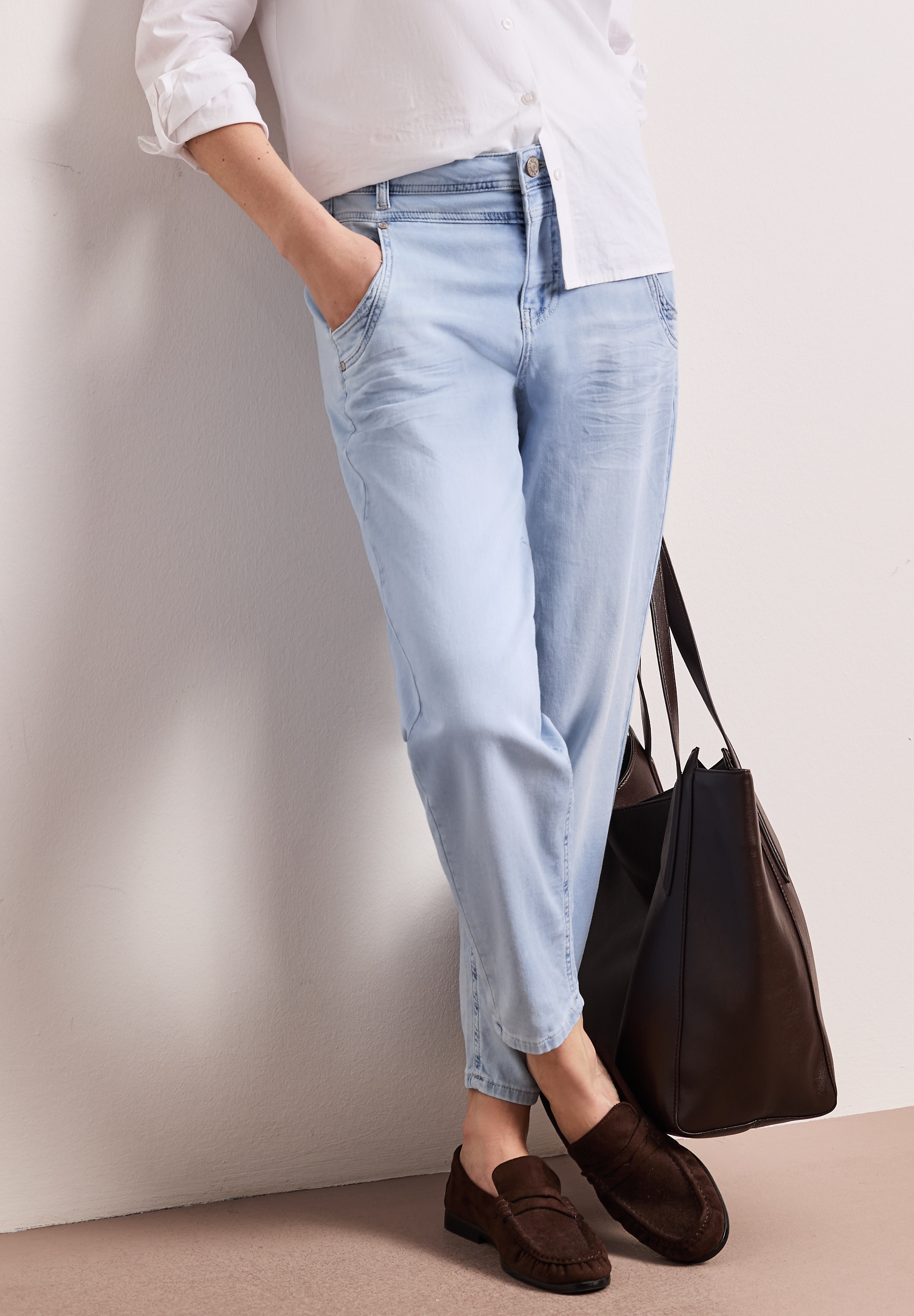 STREET ONE Jeans taille haute »Style Karrie« avec poches