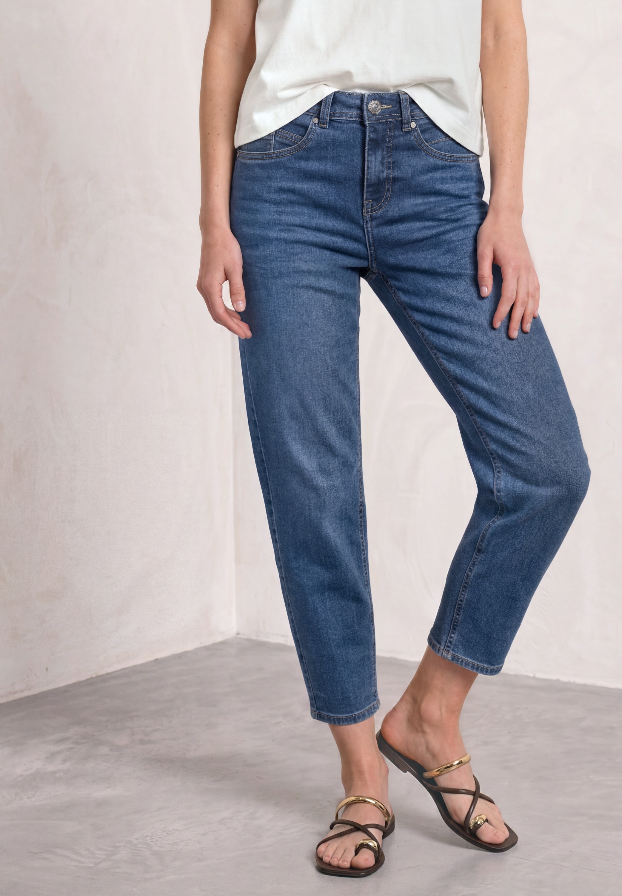 Image of STREET ONE Loose-fit-Jeans "Style Karlie" Barrel Leg / Stretch