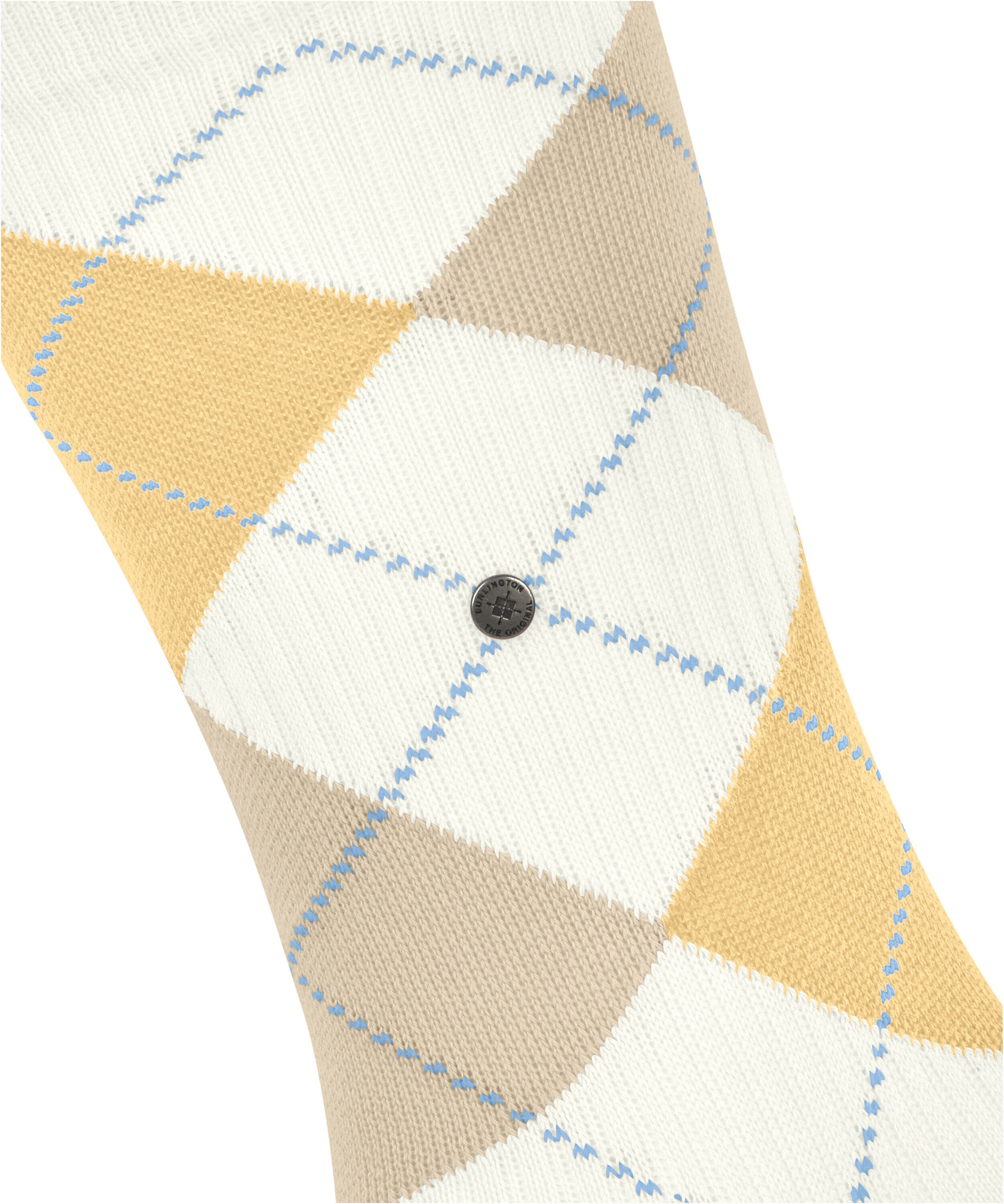 Burlington Socken »Rib Court« Einheitsgrösse 40-46, Argyle-Muster, feine Rippenstruktur